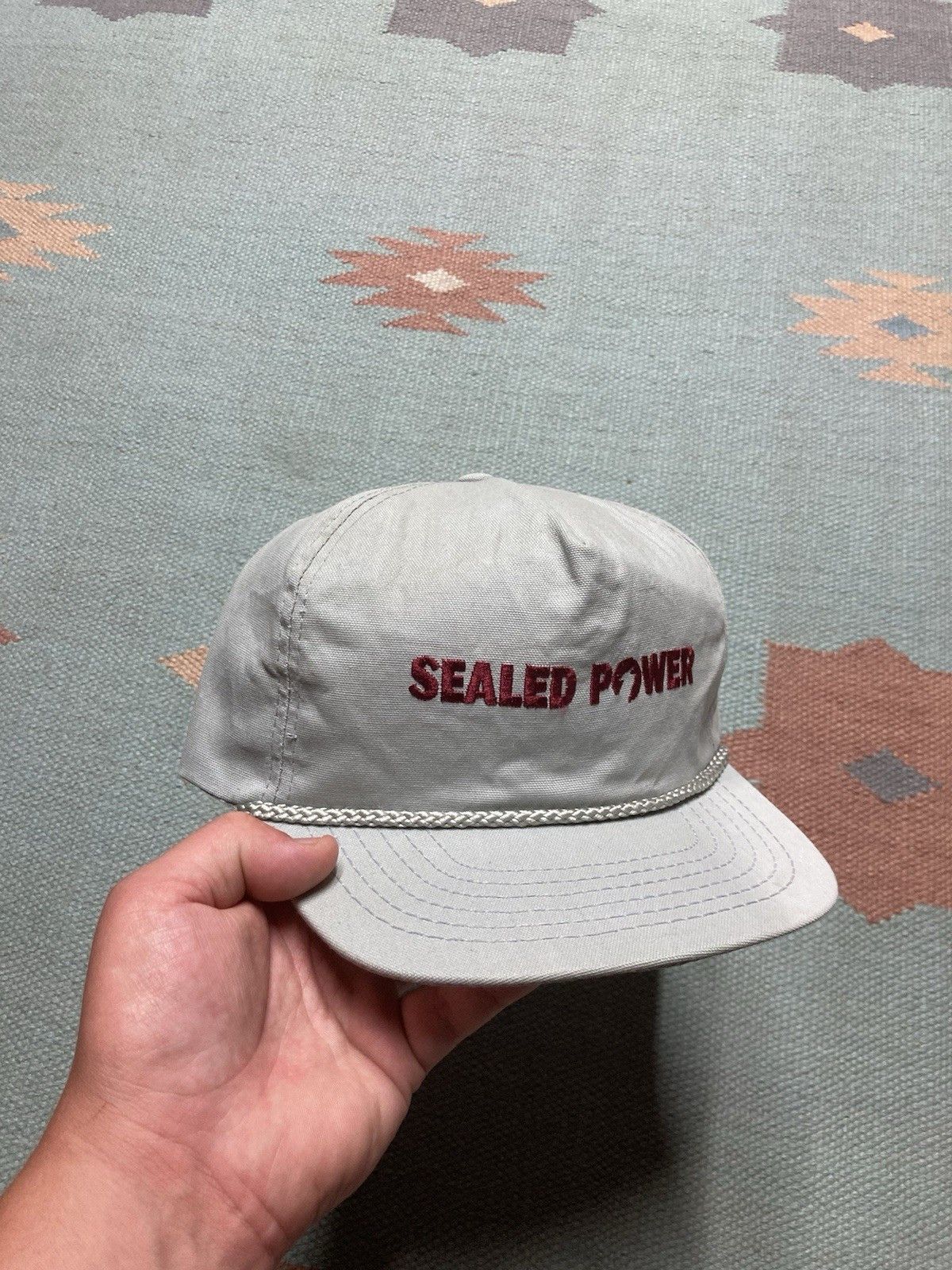 Vintage 80s SnapBack hat sealed power car mechanic automobile USA Size ONE SIZE - 1 Thumbnail