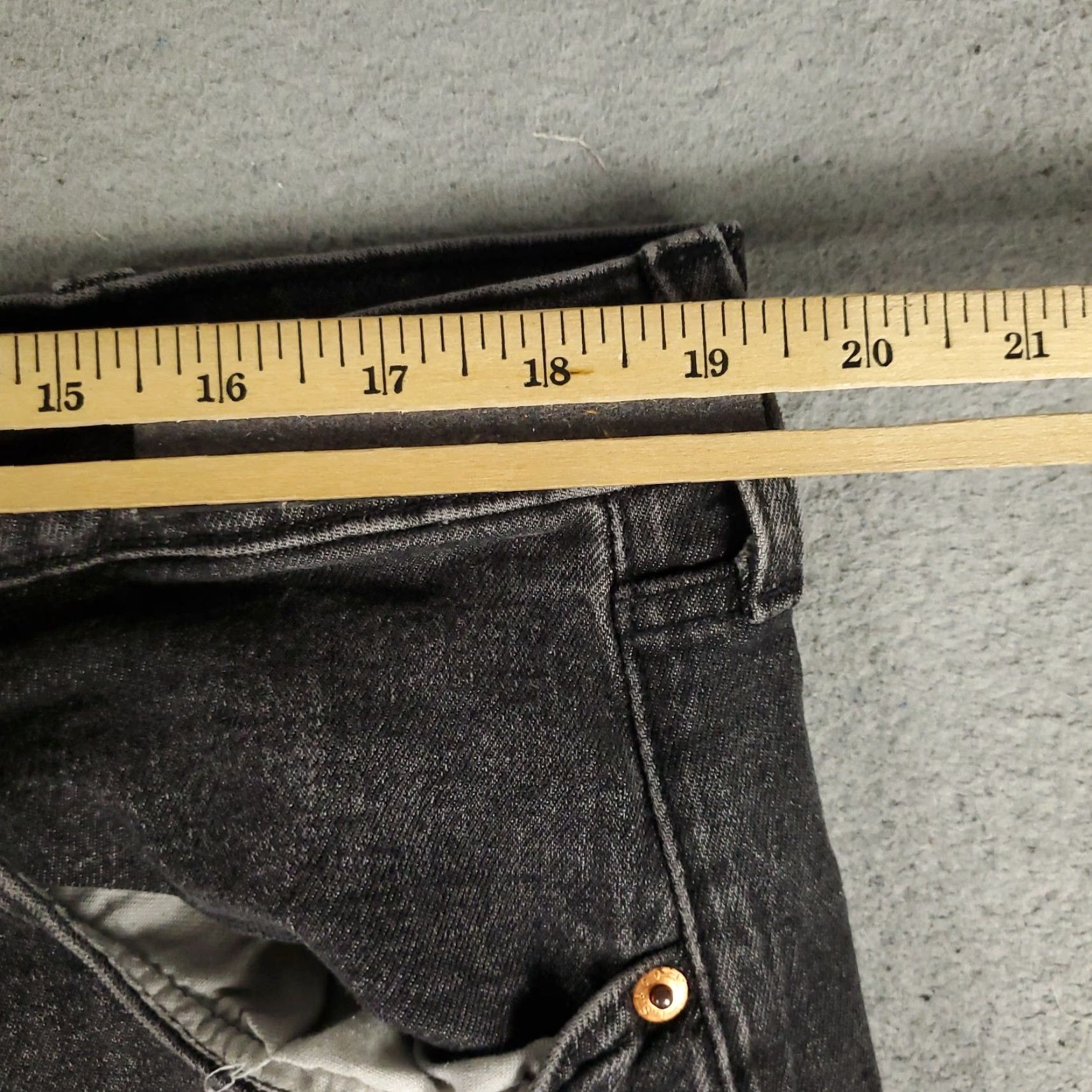 Levi's Levis 501 Jeans Mens Gray Straight Leg 40x30 Regular Fit Cotton Denim Pants Mens Size US 40 / EU 56 - 3 Thumbnail