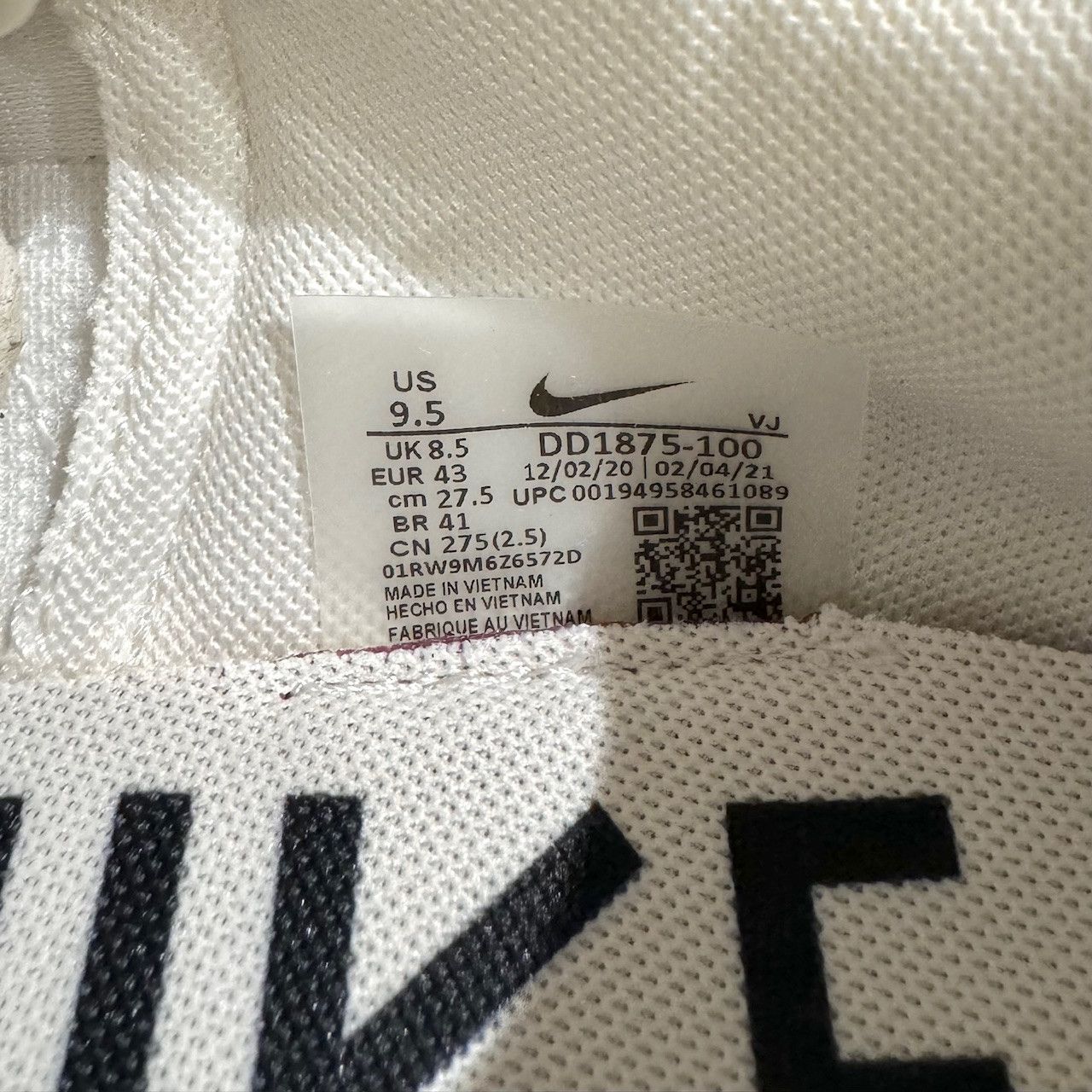 Nike × Sacai Nike x Sacai Vaporwaffle White Sail Sneakers Size US 9.5 / EU 42-43 - 10 Thumbnail