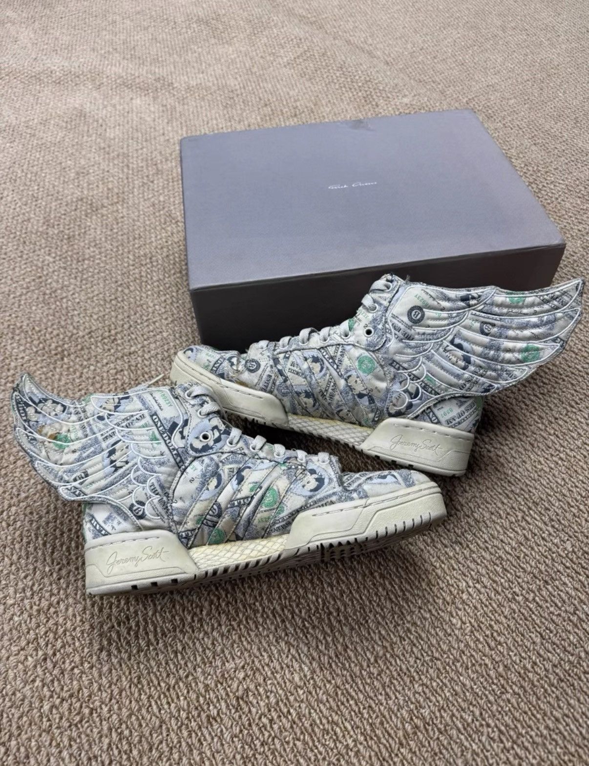 Adidas Adidas Jeremy Scott JS Wings Dollar G95773 K37 Size US 8 / EU 41 - 3 Thumbnail