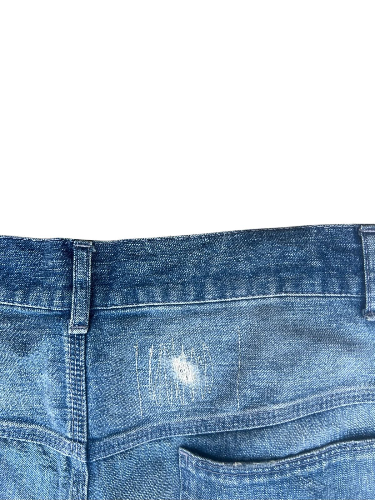 Blue Blue Japan Loose Flare Inpaichthys Kerri Japan Fade Denim Work Jeans Size US 30 / EU 46 - 17 Thumbnail