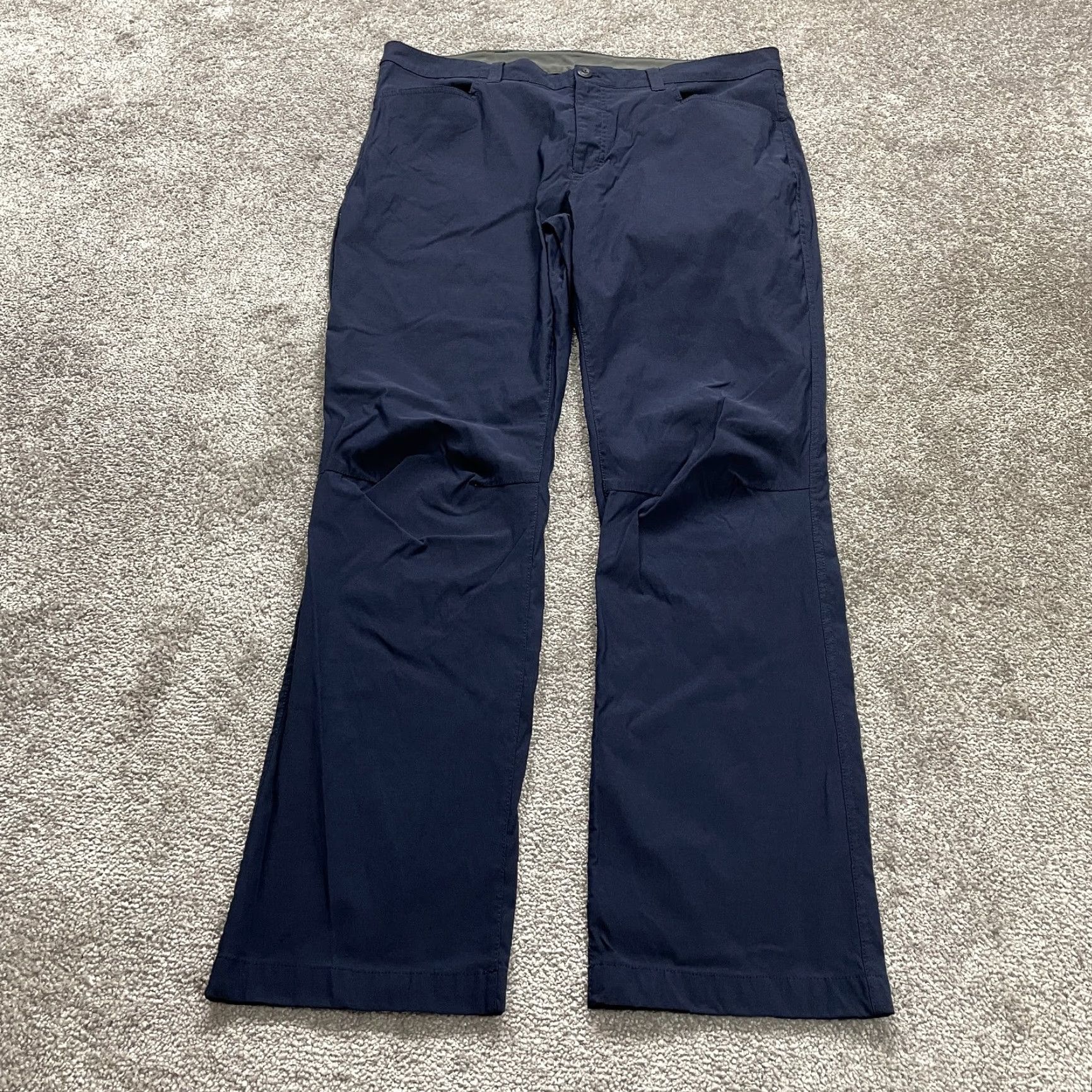 Eddie Bauer Eddie Bauer Pants 38x31 Navy Blue Hiking Straight Leg Active Outdoor Fish Mens Size US 38 / EU 54 - 2 Thumbnail