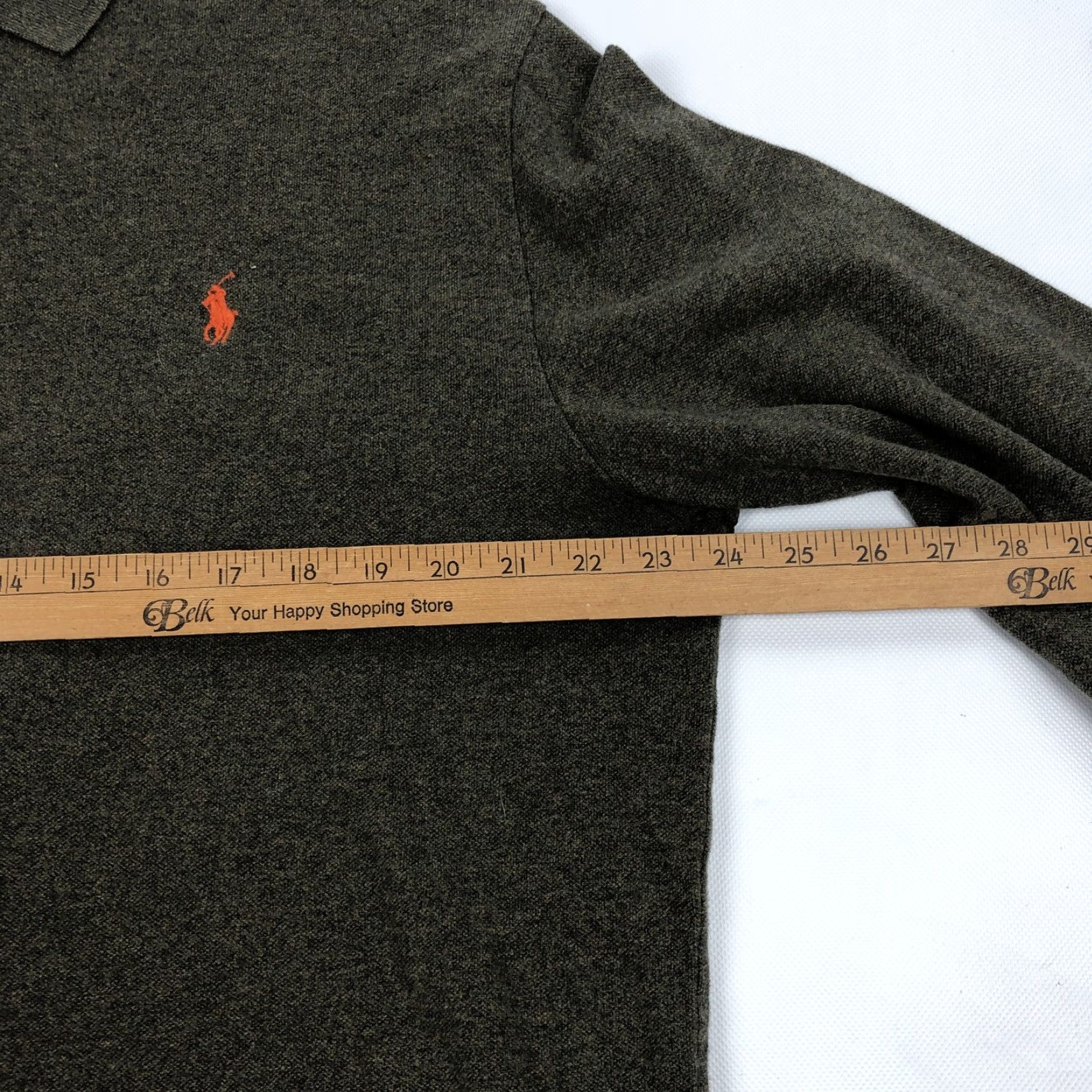 Polo Ralph Lauren Polo Ralph Lauren Polo Shirt Men XL Olive Green Heather Long Sleeve Embroidered Logo Classic Size US XL / EU 56 / 4 - 5 Thumbnail