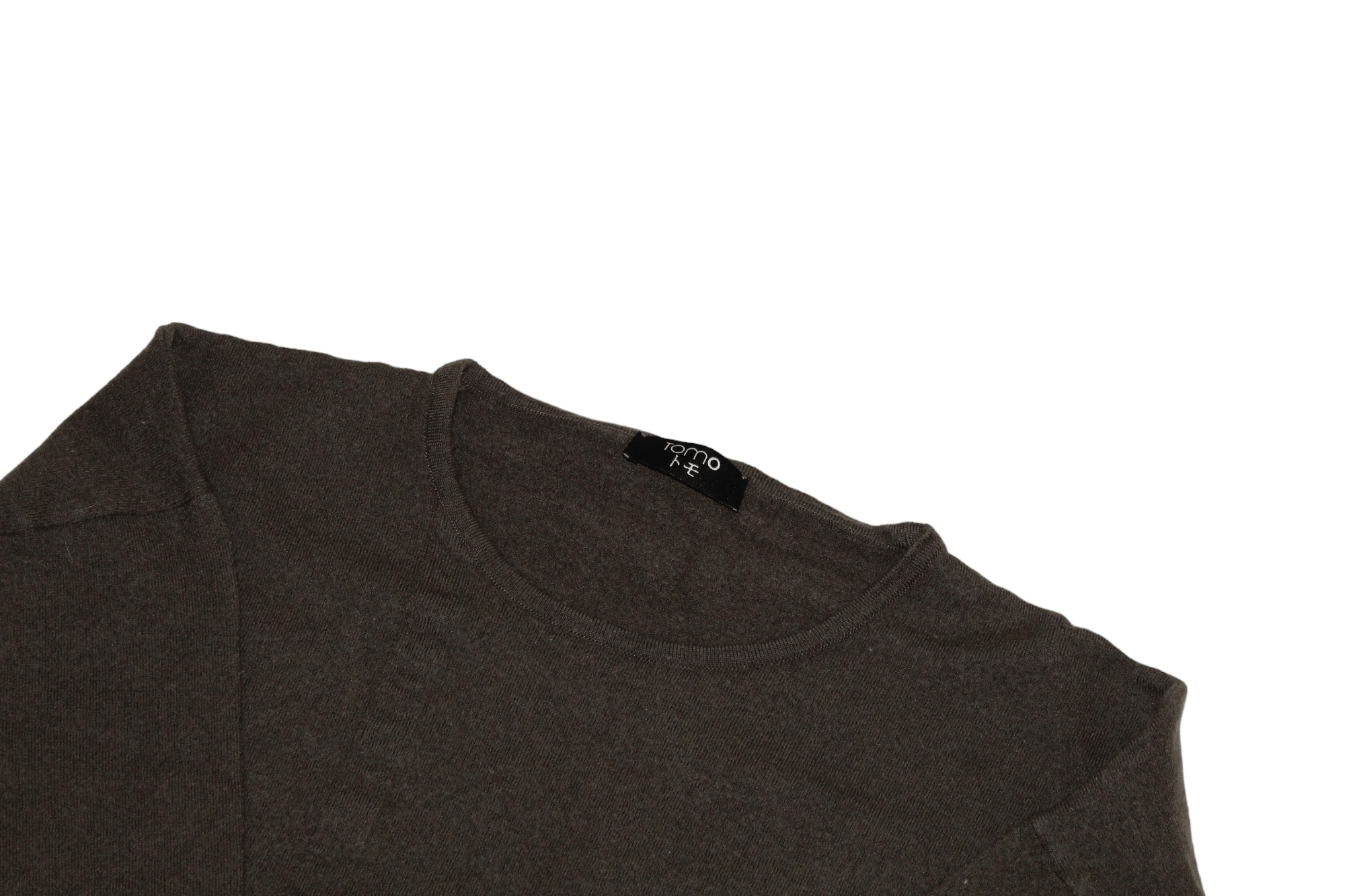 Japanese Brand TOMO Merino Wool Raw Cut Asymmetric Oversized Top Size L / US 10 / IT 46 - 3 Thumbnail
