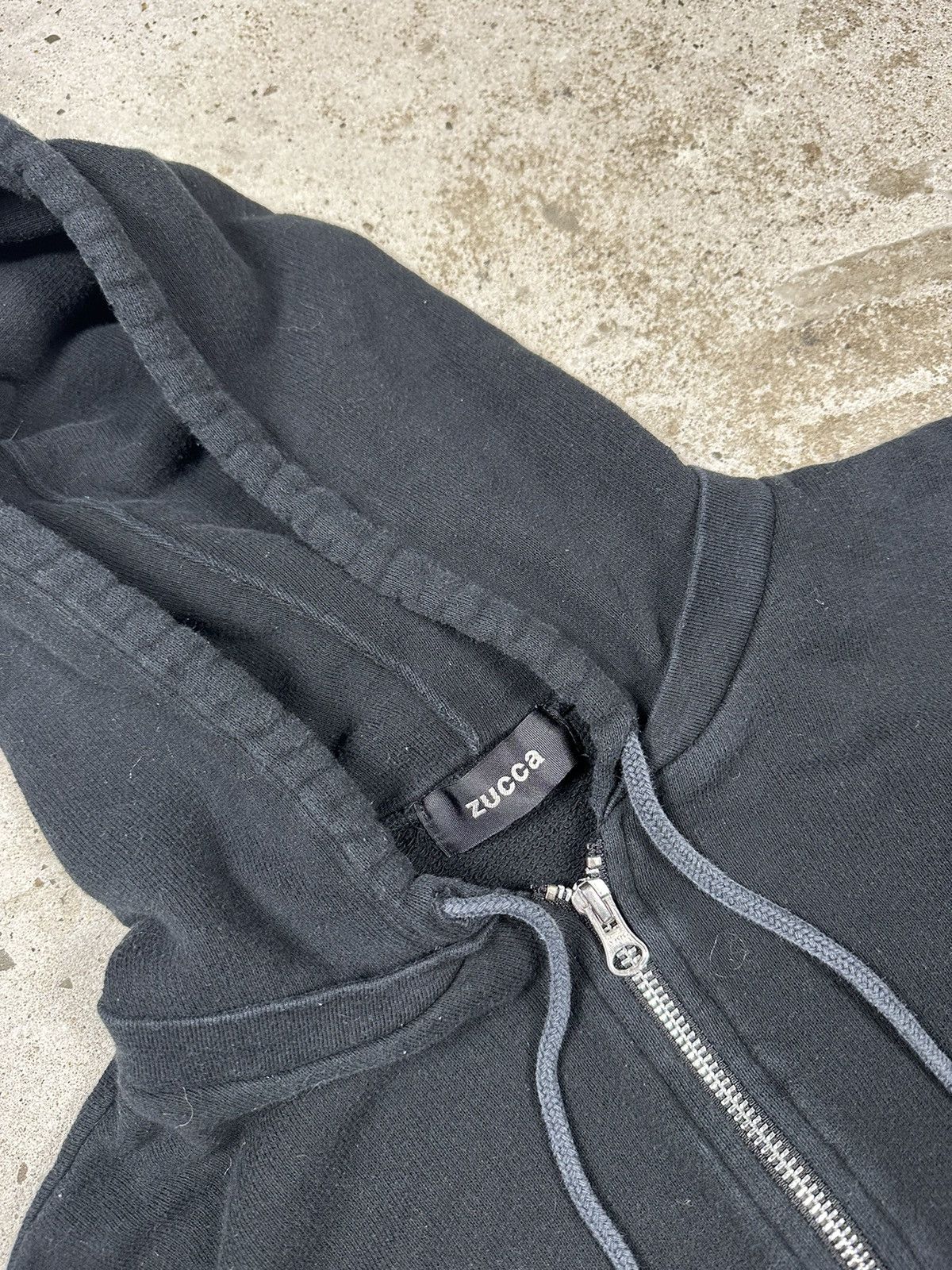 Issey Miyake × Japanese Brand × Zucca Zucca Issey Miyake Black Zip Up Hoodie Sweatshirt Japan Size US M / EU 48-50 / 2 - 6 Thumbnail