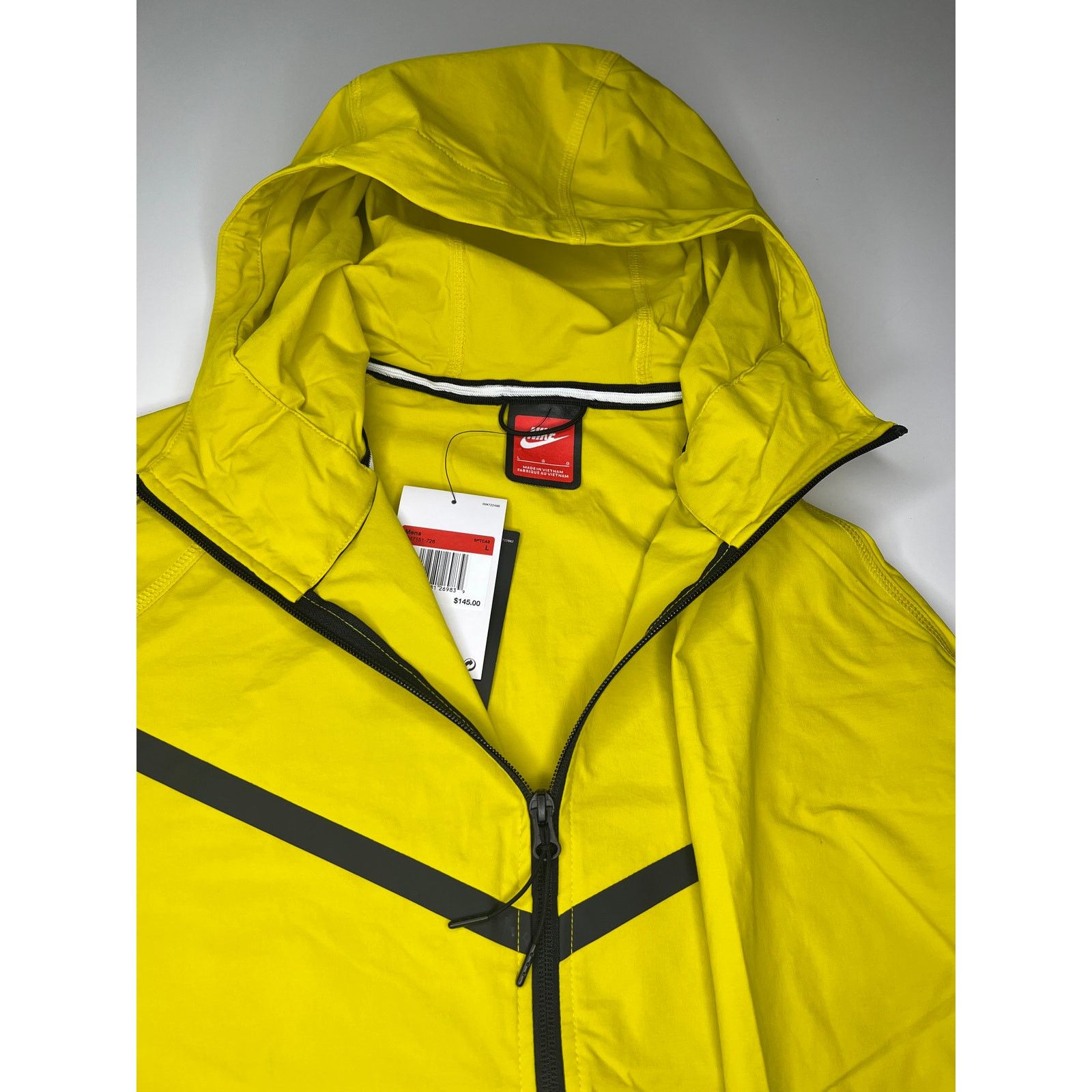 Nike Nike Tech Woven Full- Zip Windrunner Jacket/Hoodie Yellow Size US L / EU 52-54 / 3 - 5 Thumbnail