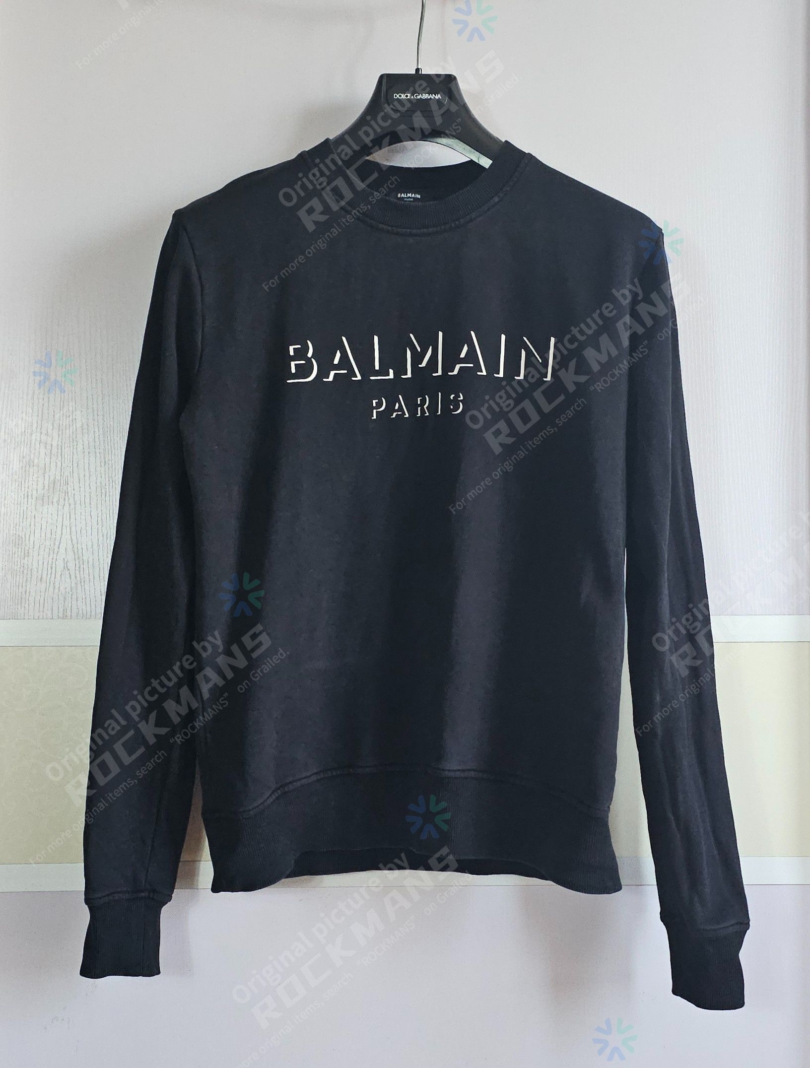 Balmain BALMAIN Printed Logo sweatshirt Men Size L Size US M / EU 48-50 / 2 - 1 Thumbnail