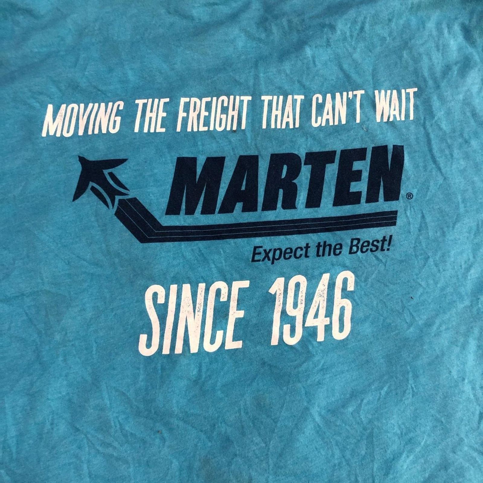 Other Light Blue American Flag Marten Trucking Graphic Tee Size US XL / EU 56 / 4 - 4 Thumbnail