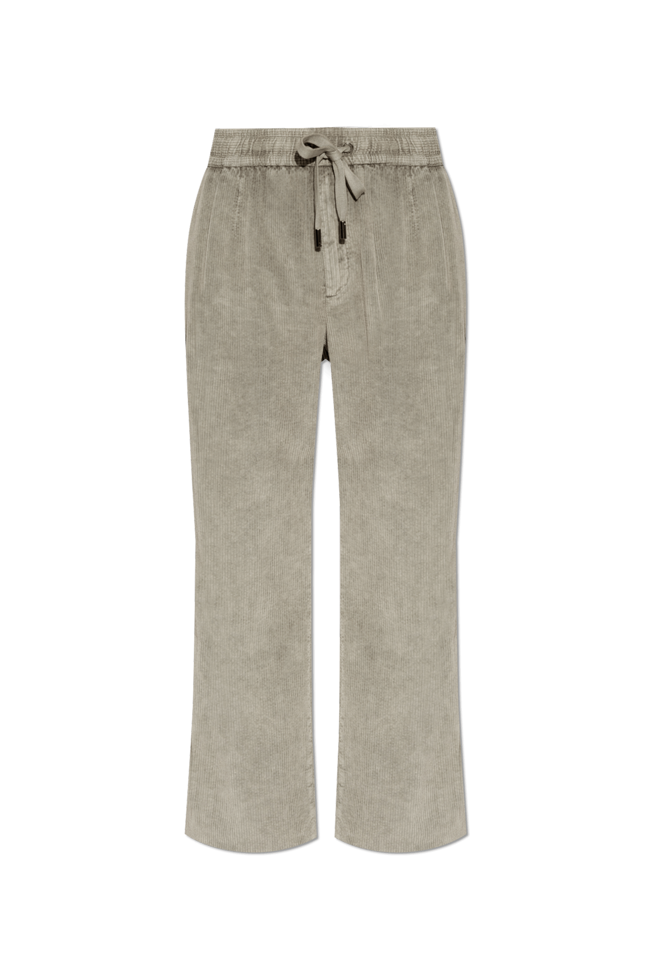 Dolce & Gabbana o1s22i1n0225 Corduroy Drawstring Pant in Grey Size US 34 / EU 50 - 1 Thumbnail