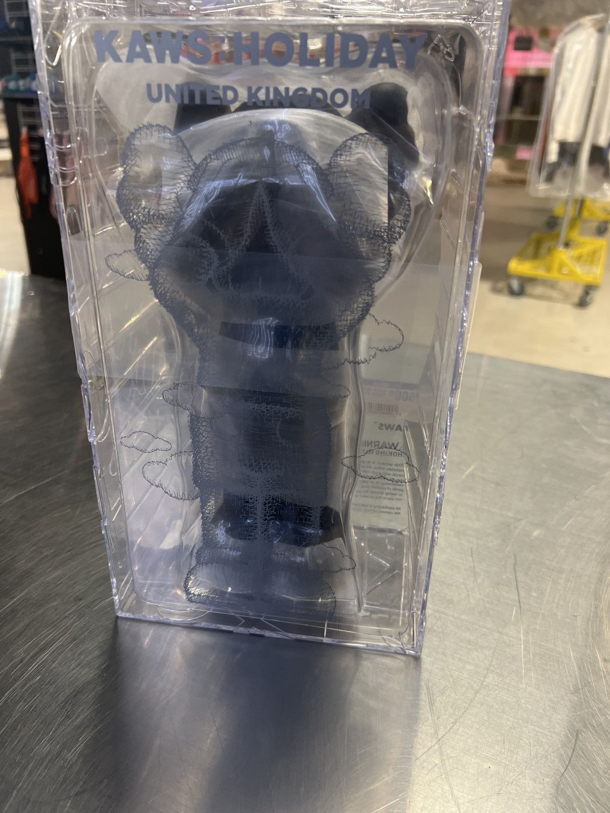 image of Kaws Holiday Figure in Black, Men's