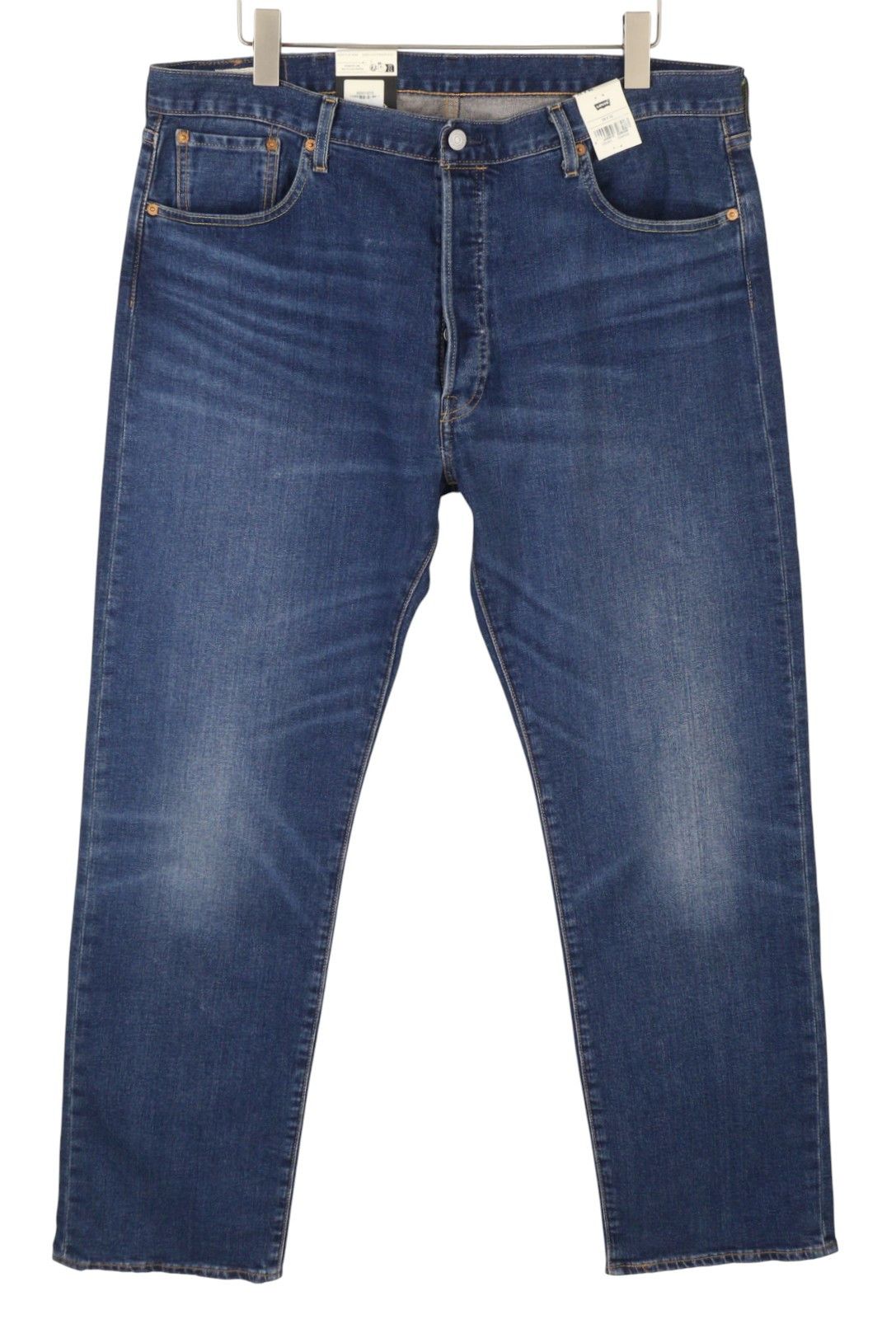 Levi's 501 W38/L32 Straight Stretch Big E Blue Jeans 87066 Size US 38 / EU 54 - 2 Thumbnail