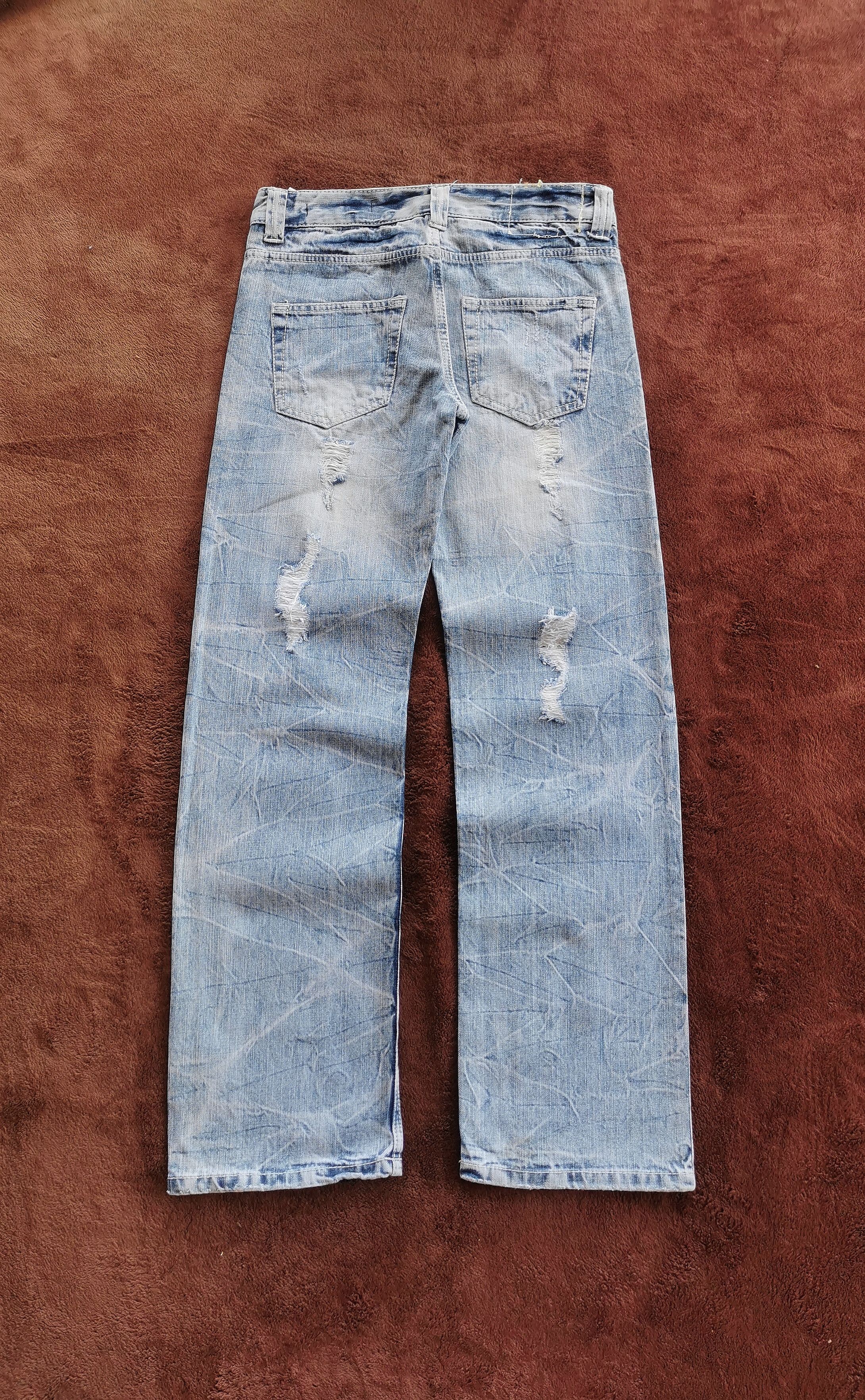 Japanese Brand Avantgarde Oririns Distressed Details Denim Jeans 30'x30.5 Size US 30 / EU 46 - 2 Thumbnail
