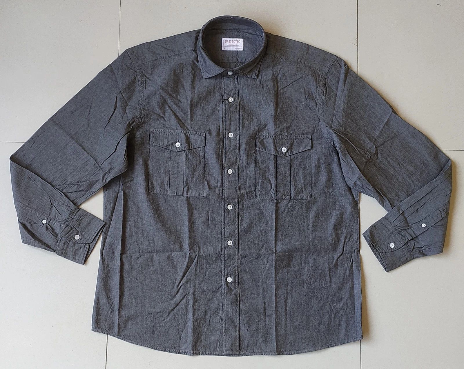 Thomas Pink Thomas Pink Loose Fit Chambray Denim Utility Shirt T 98 Size US XL / EU 56 / 4 - 2 Thumbnail