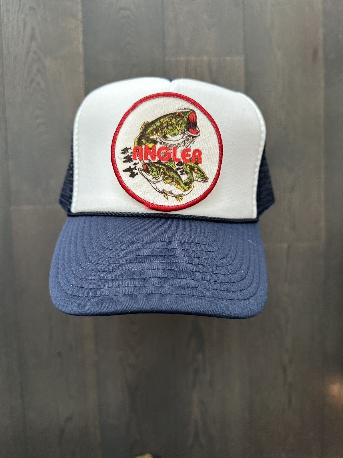 Vintage Vintage Fishing Patch on New Trucker Hat Size ONE SIZE - 2 Thumbnail