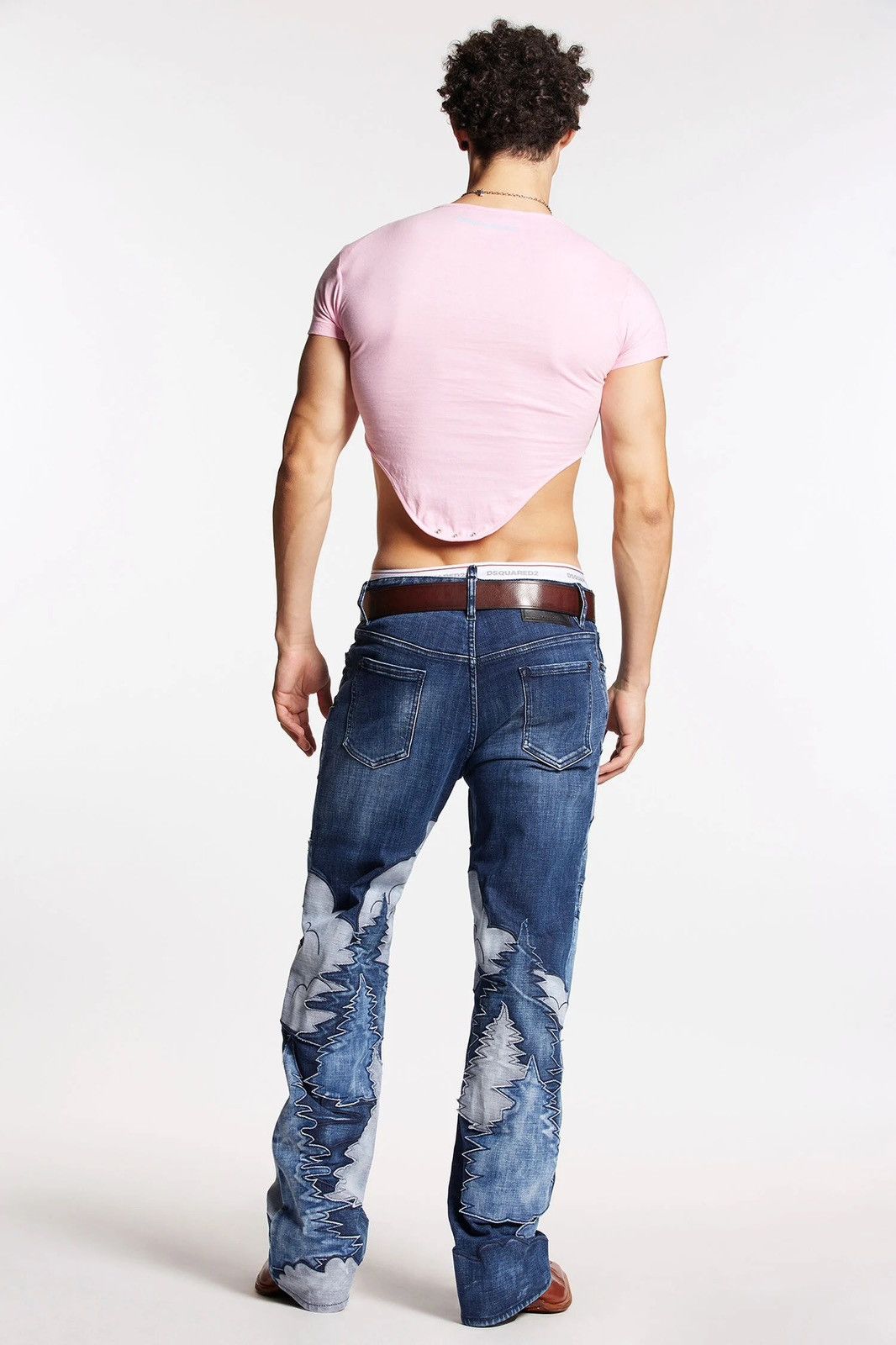 Dsquared2 New Deer Patchwork Wash Roadie Jeans DSQUARED2 Size US 32 / EU 48 - 4 Thumbnail
