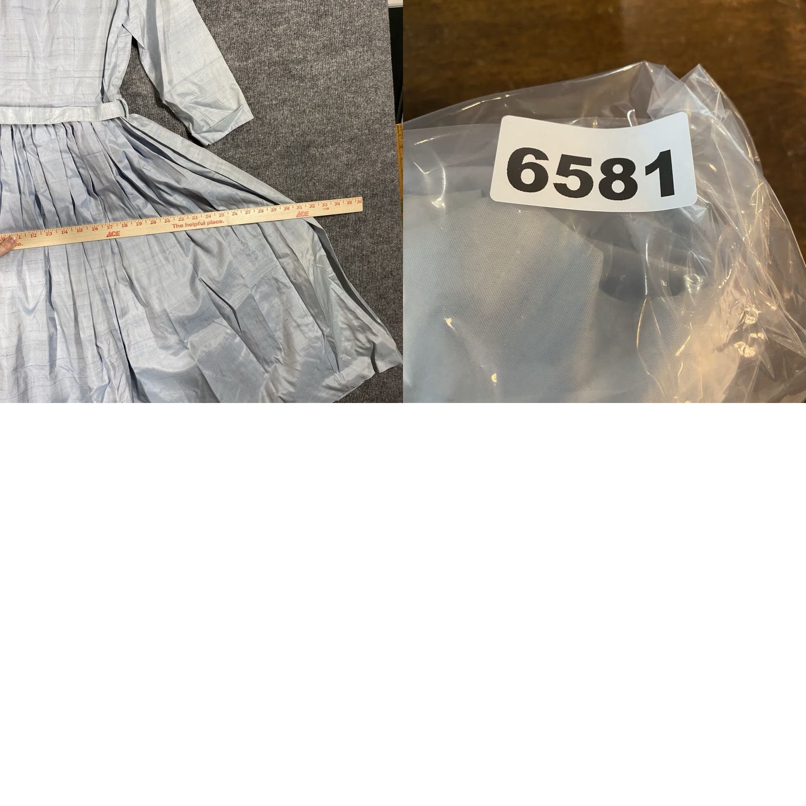 Vintage VINTAGE 1950s Silk Shirt Dress Women Size 12 Light Blue Belt Pleated Rockabilly Blue Shirt Dress Womens Size XL / US 12-14 / IT 48-50 - 10 Thumbnail