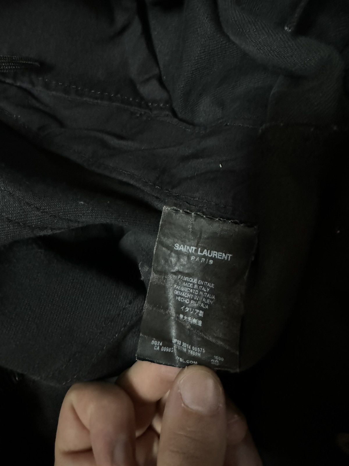 Saint Laurent Paris Saint Laurent SS15 Runway Western Black Jeans Size US 30 / EU 46 - 4 Thumbnail