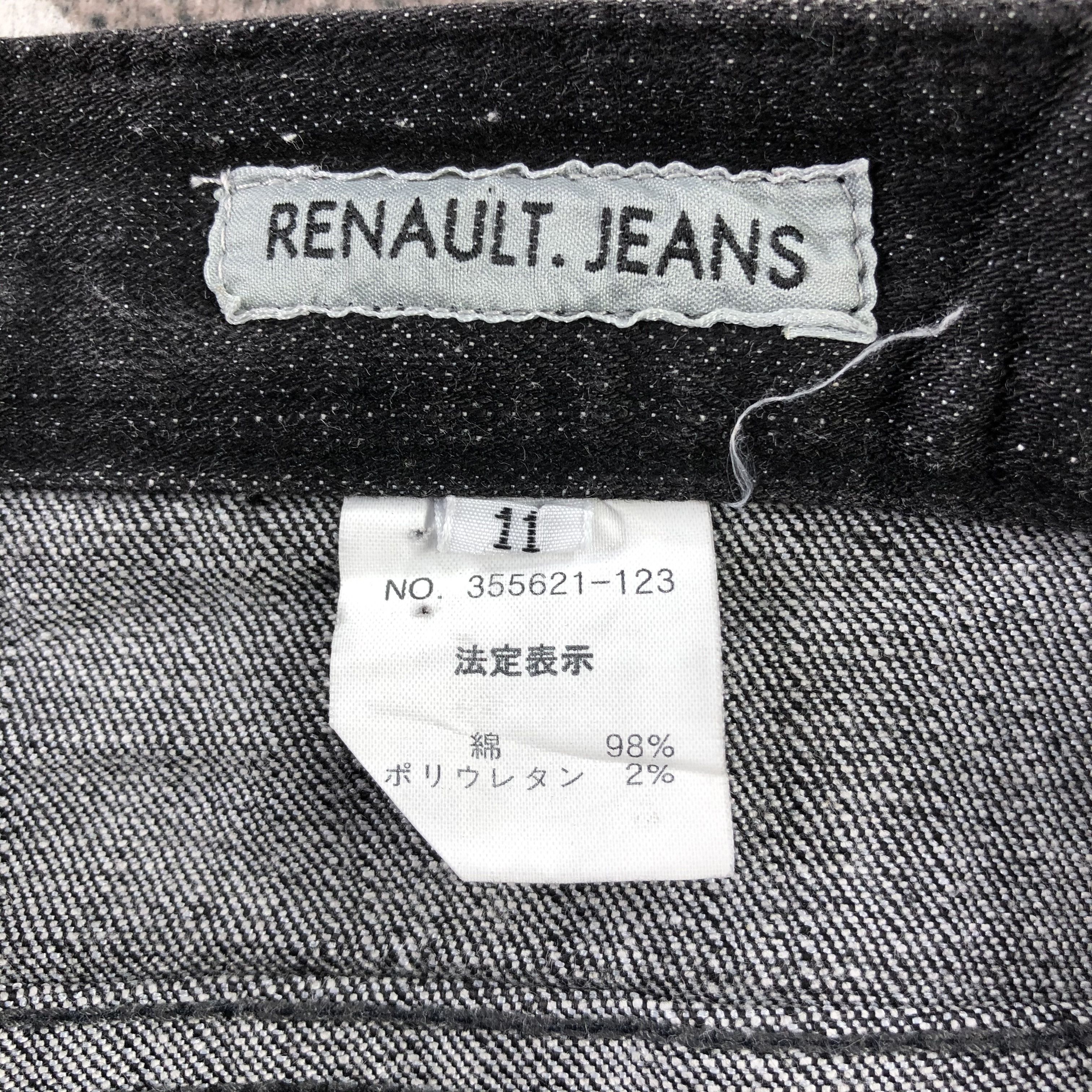 Japanese Brand Renault Jeans Black Flare Denim KJ1346 Size US 29 - 8 Thumbnail