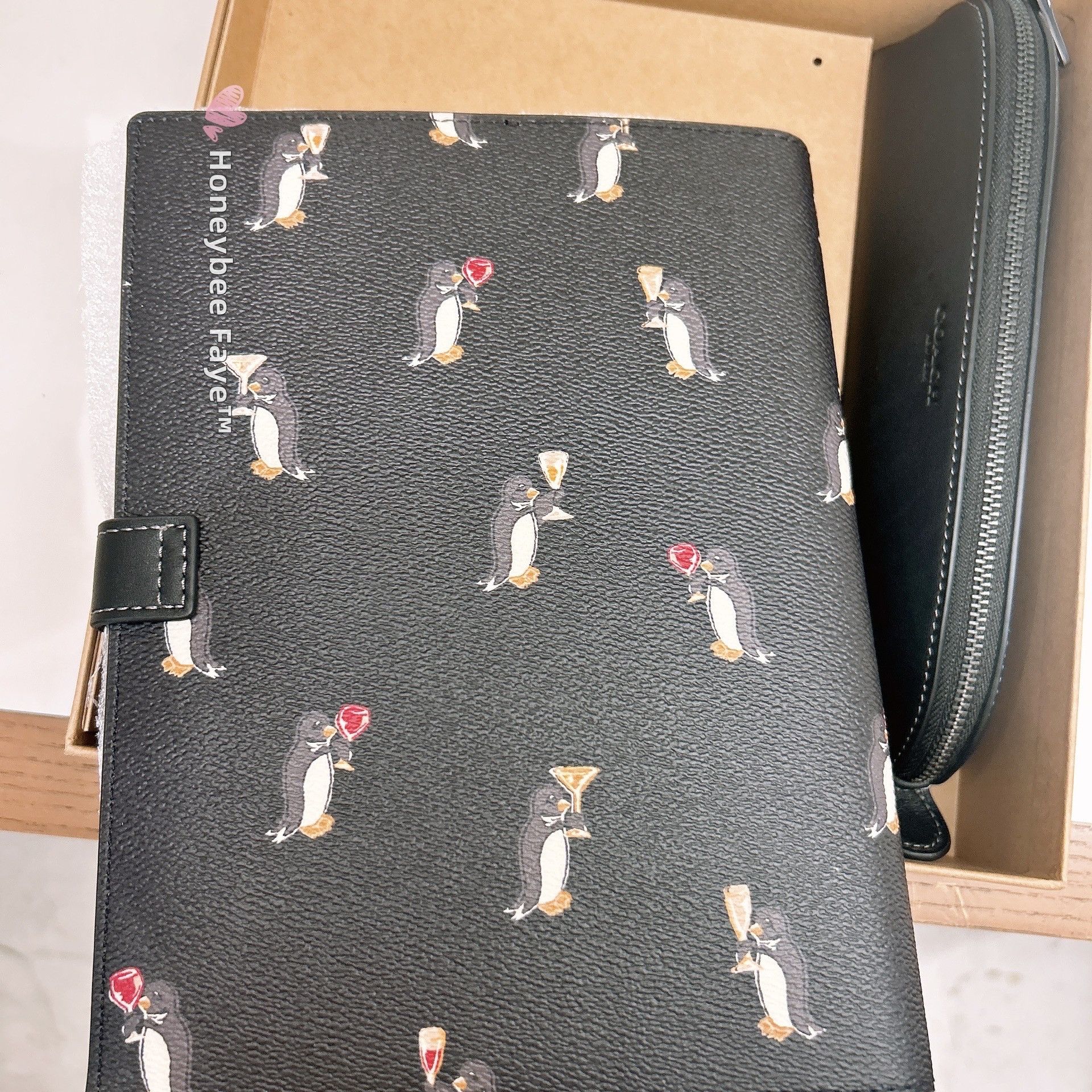 Coach Boxed Notebook And Pencil Case Set With Penguin Print Size ONE SIZE - 4 Thumbnail