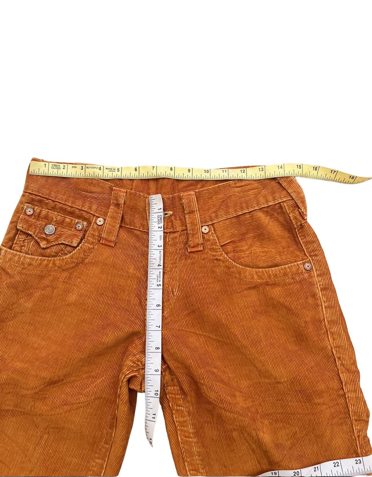 True Religion Vintage 2000s True Religion #803 Orange Corduroy Flare Pant Size US 28 / EU 44 - 3 Thumbnail
