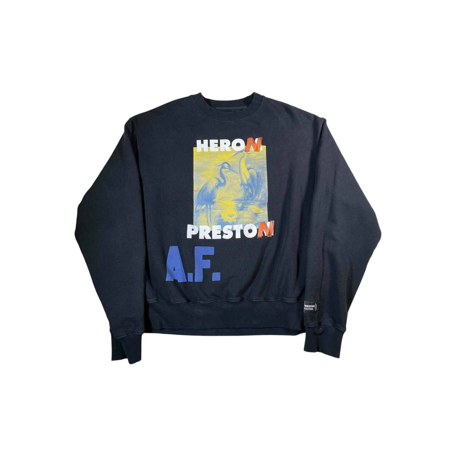 Heron Preston Heron Preston '500% Done With Today' Black Crewnecks Size US L / EU 52-54 / 3 - 1 Thumbnail