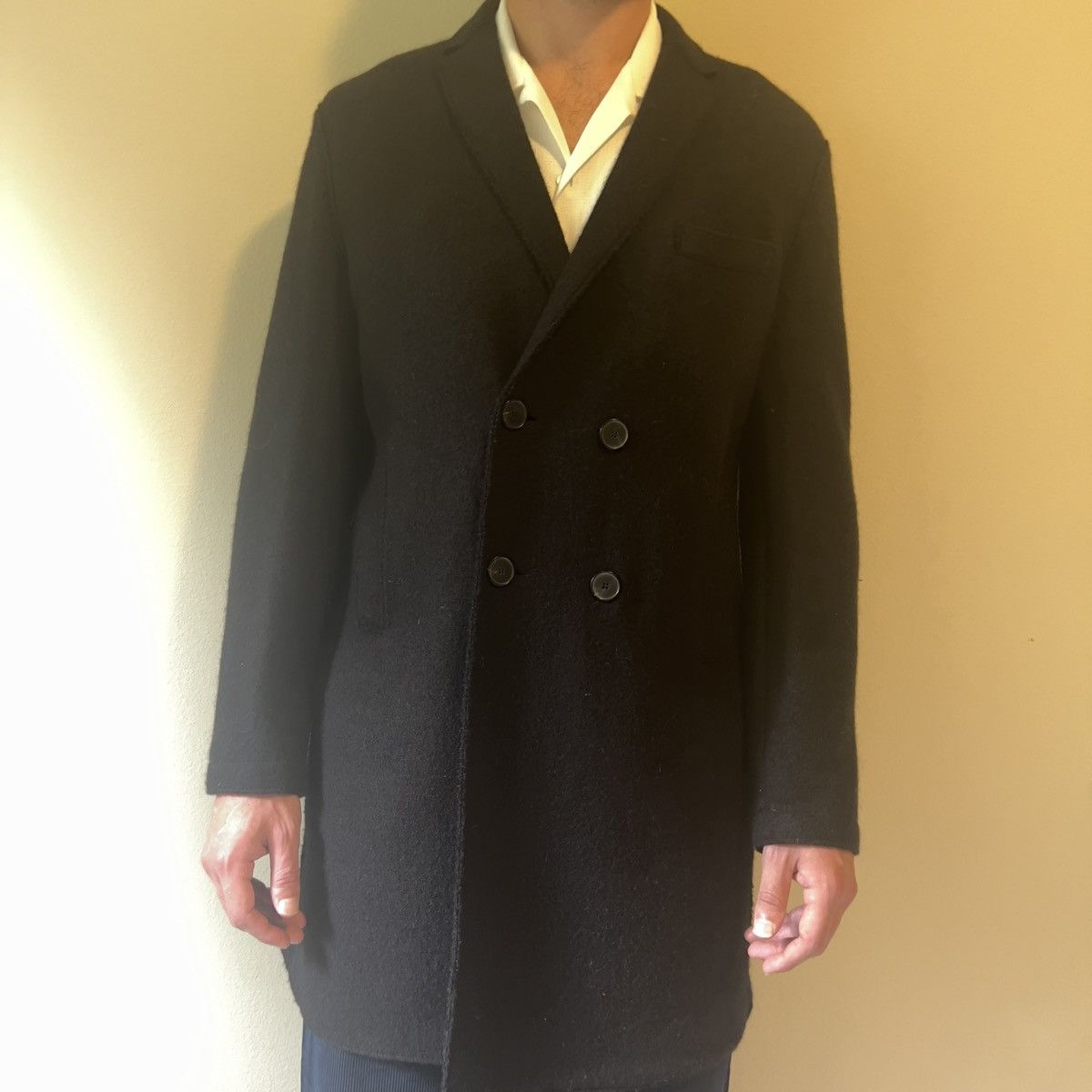 Harris Wharf London Black Double Breasted Coat Size US L / EU 52-54 / 3 - 6 Thumbnail