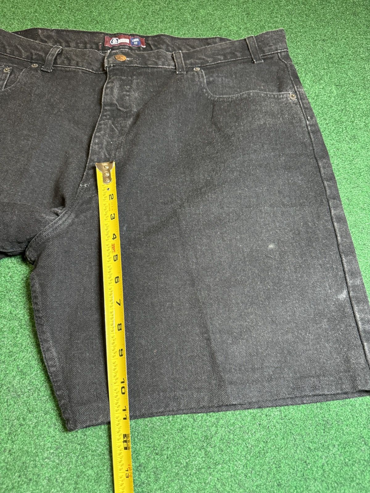 Arizona Jean Co. Y2K Arizona Relaxed Fit Loose Black Jorts Denim 11” Shorts Size US 40 / EU 56 - 6 Thumbnail