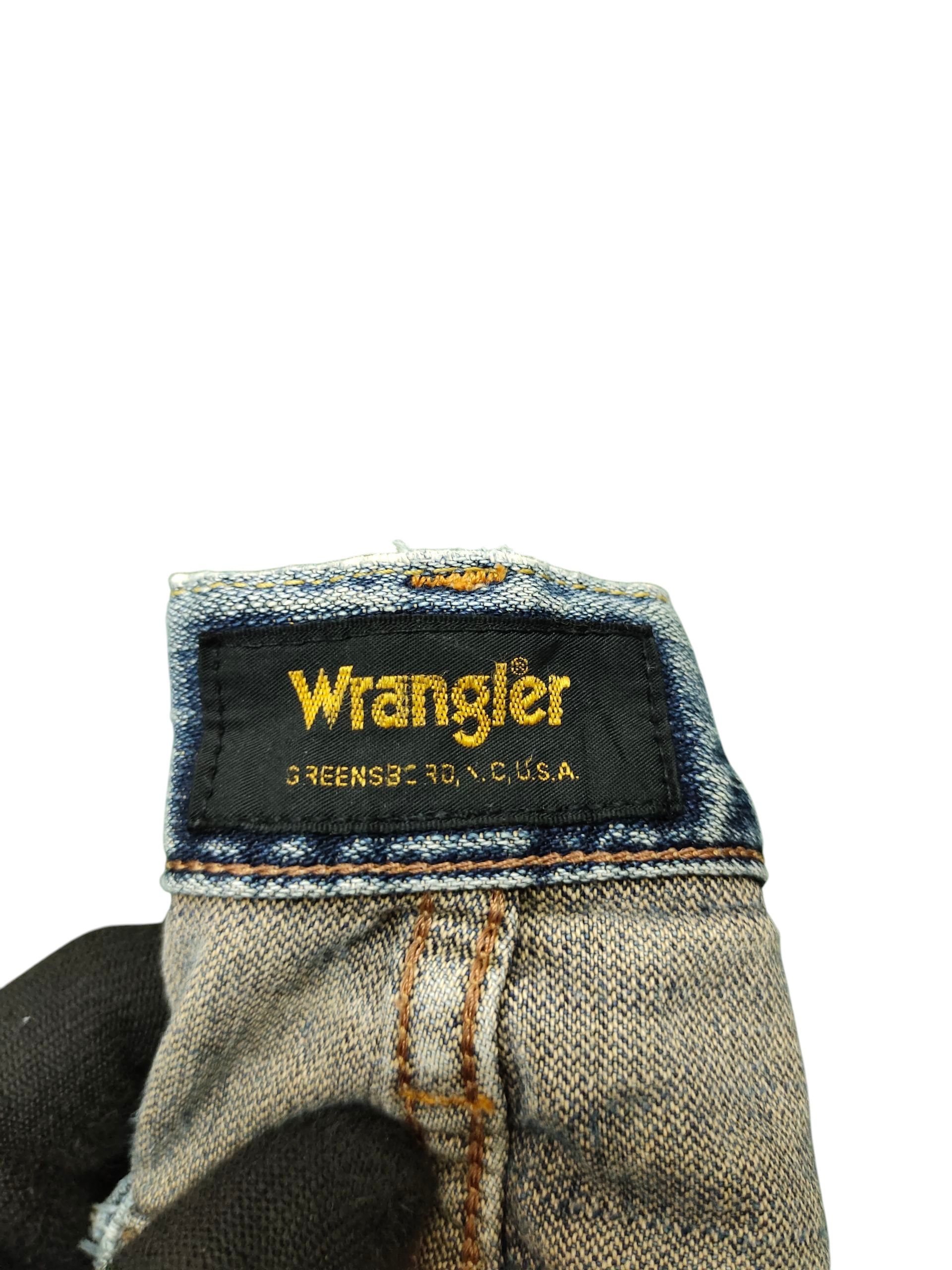 Undercover Vintage 90s Wrangler Regular Distress Sand Wash Denim Jeans Size US 33 - 11 Thumbnail