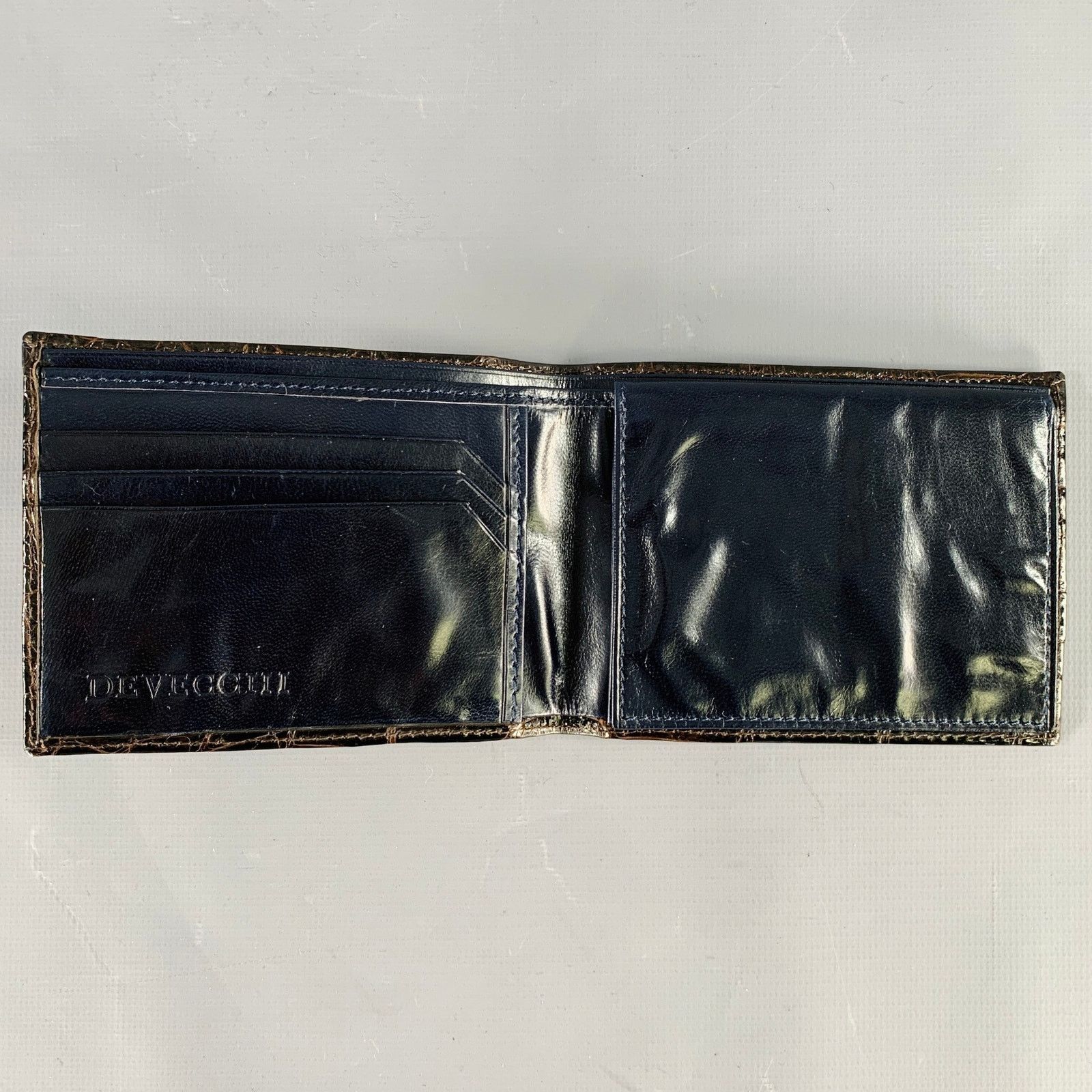 Other DEVECCHI Brown Alligator Leather Wallet Size ONE SIZE - 3 Thumbnail