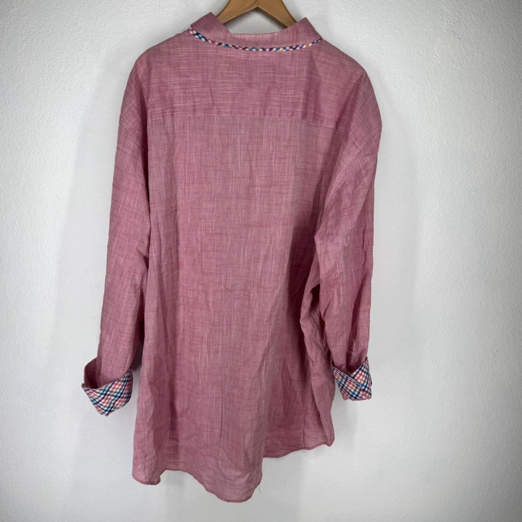 Tailorbyrd Tailorbyrd Mens Chambray Button Shirt Long Sleeve 3XL NEW Contrast Flip Cuffs Size US XXL / EU 58 / 5 - 6 Thumbnail
