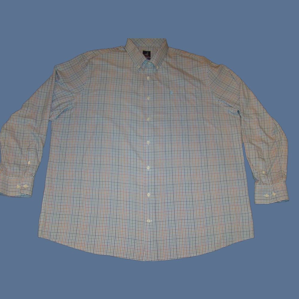 johnnie-O Johnnie-O Prep-Formance Men's 2XL Plaid Long Sleeve Button-Down Shirt Size US XXL / EU 58 / 5 - 1 Thumbnail