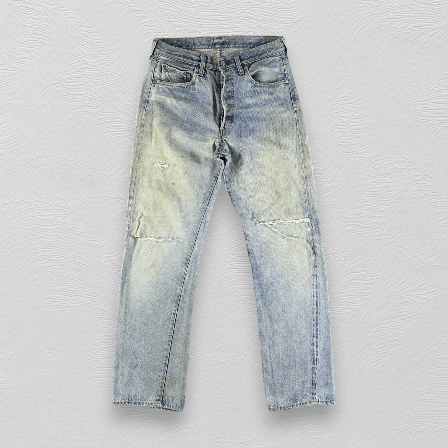 Vintage 80s Levis 501 Redline Jeans Dirty Wash Denim KJ2261