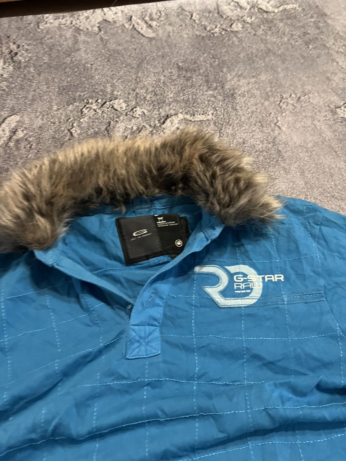 Vintage CRAZY Vintage G-Star With Fur / Y2K Archive Style Rock 90s Size US M / EU 48-50 / 2 - 6 Thumbnail