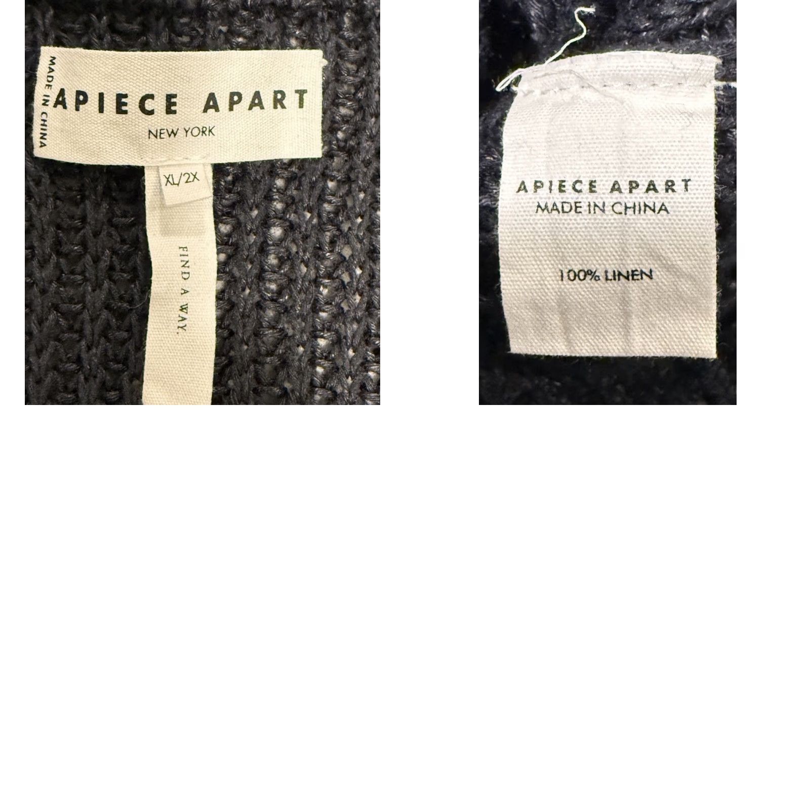Apiece Apart VINTAGE APiece Apart Oliva Linen Vest XL/2X Black Women Vest Regular XS? Size XL / US 12-14 / IT 48-50 - 8 Thumbnail