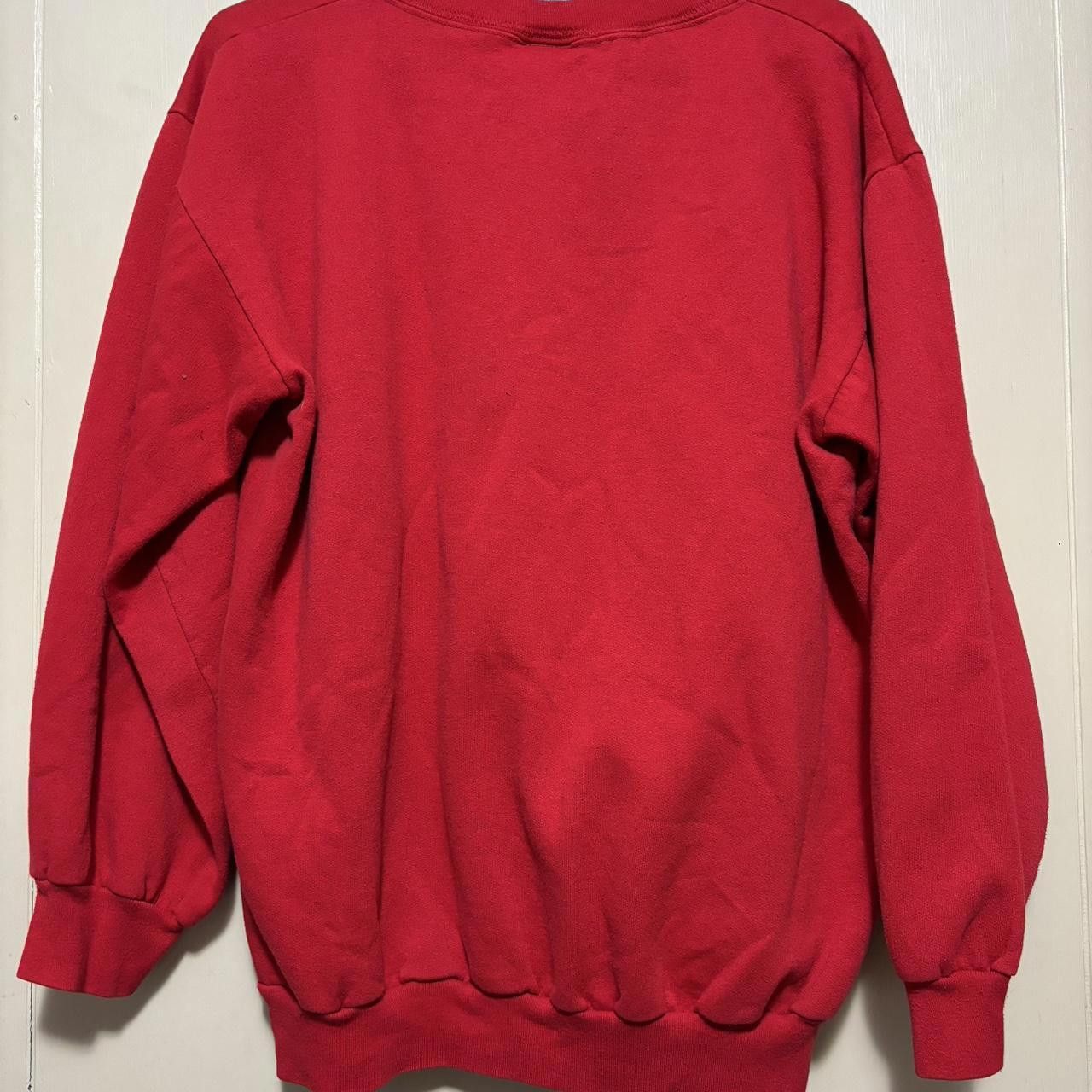 Vintage Vintage 90s 12 days of Christmas Red Sweatshirt Size ONE SIZE - 3 Thumbnail