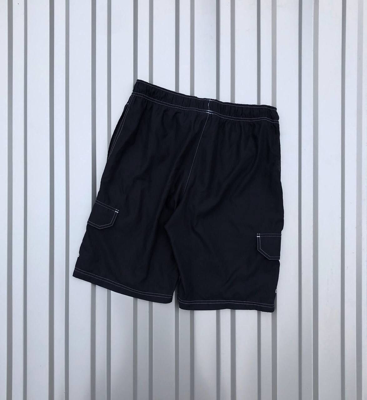 Nike × Vintage Nike Vintage Navy blue Cargo y2k Hype Shorts small swoosh Size US 32 / EU 48 - 6 Thumbnail