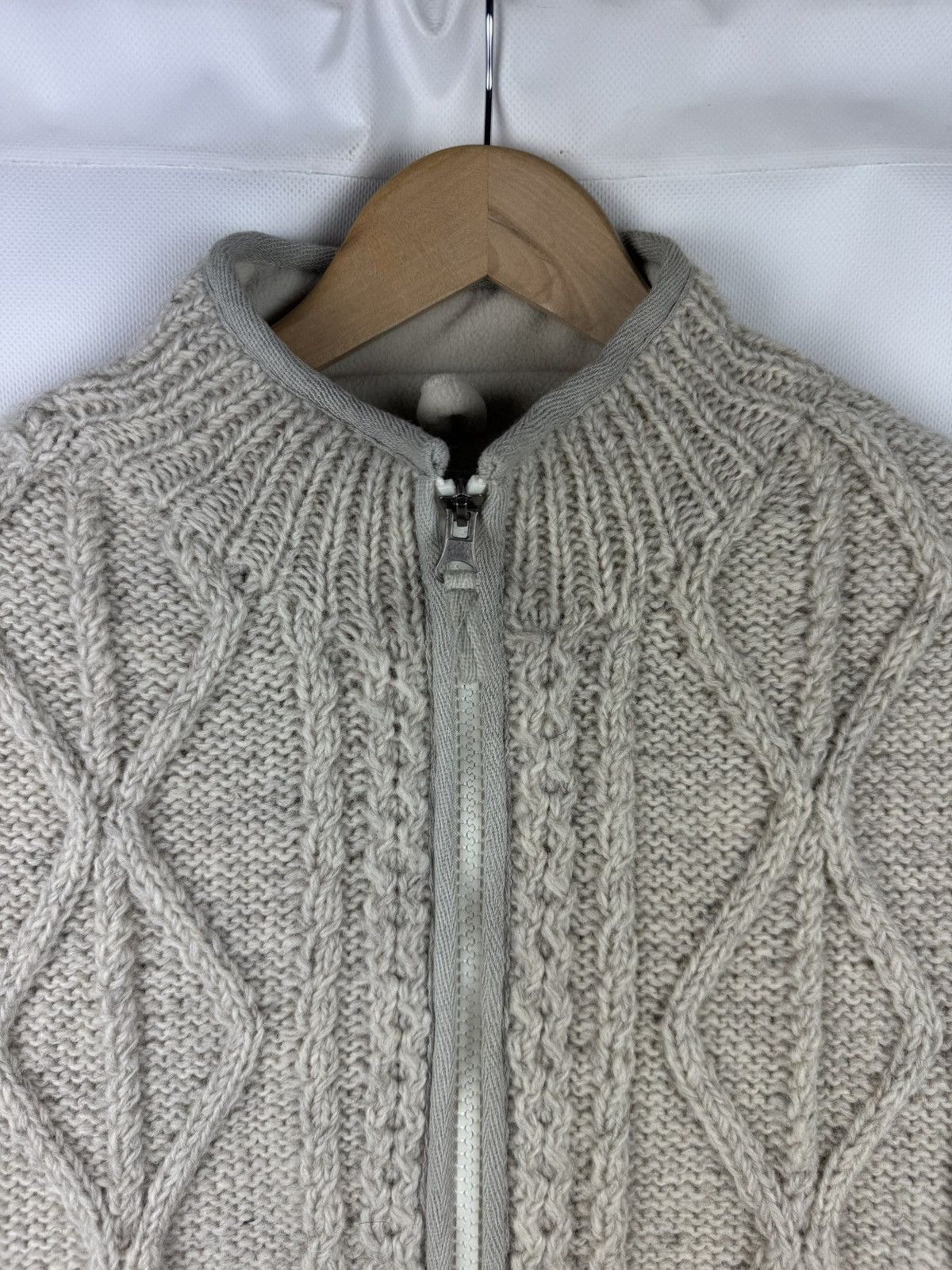 Handmade Pachamama Men’s Wool Cable Knit Handmade Vest Waistcoat Size US M / EU 48-50 / 2 - 8 Thumbnail
