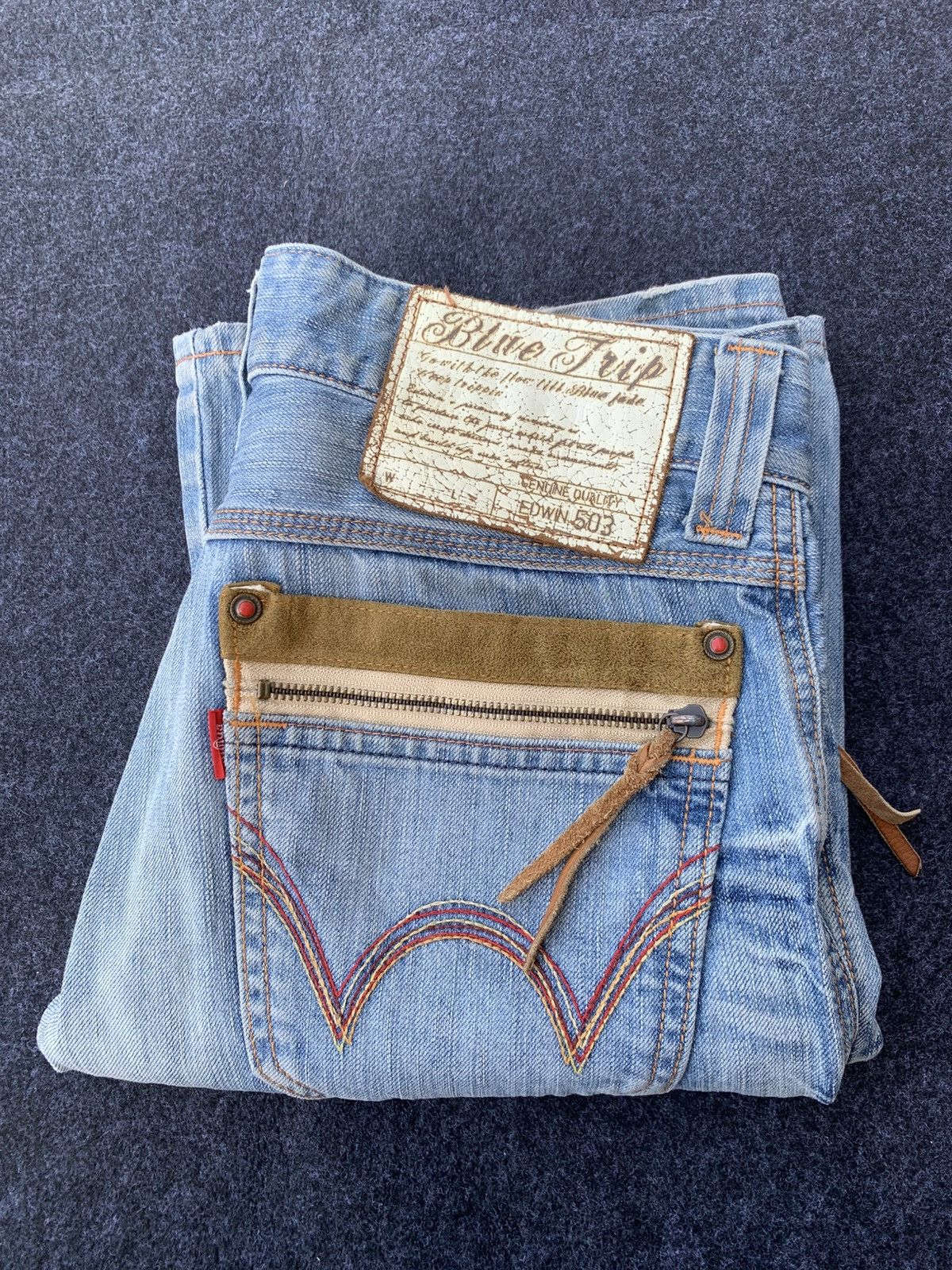 Edwin FLARE EDWIN BLUE TRIP NATIVE STYLE & JAPAN MARKET. (32) Size US 32 / EU 48 - 8 Thumbnail