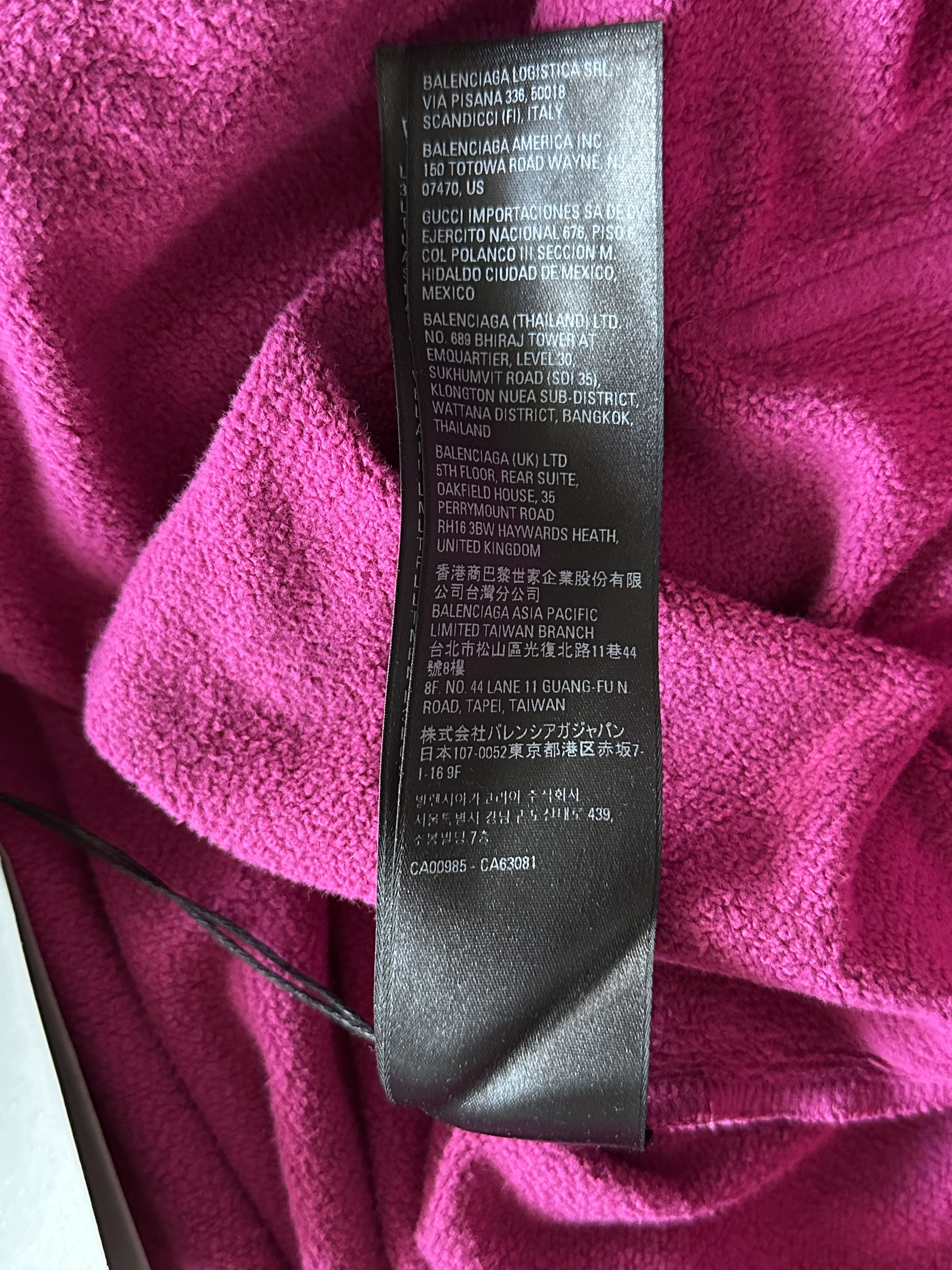 Balenciaga Balenciaga Pink & Multicolor Embroidered Logo Hoodie Size US XXL / EU 58 / 5 - 6 Thumbnail