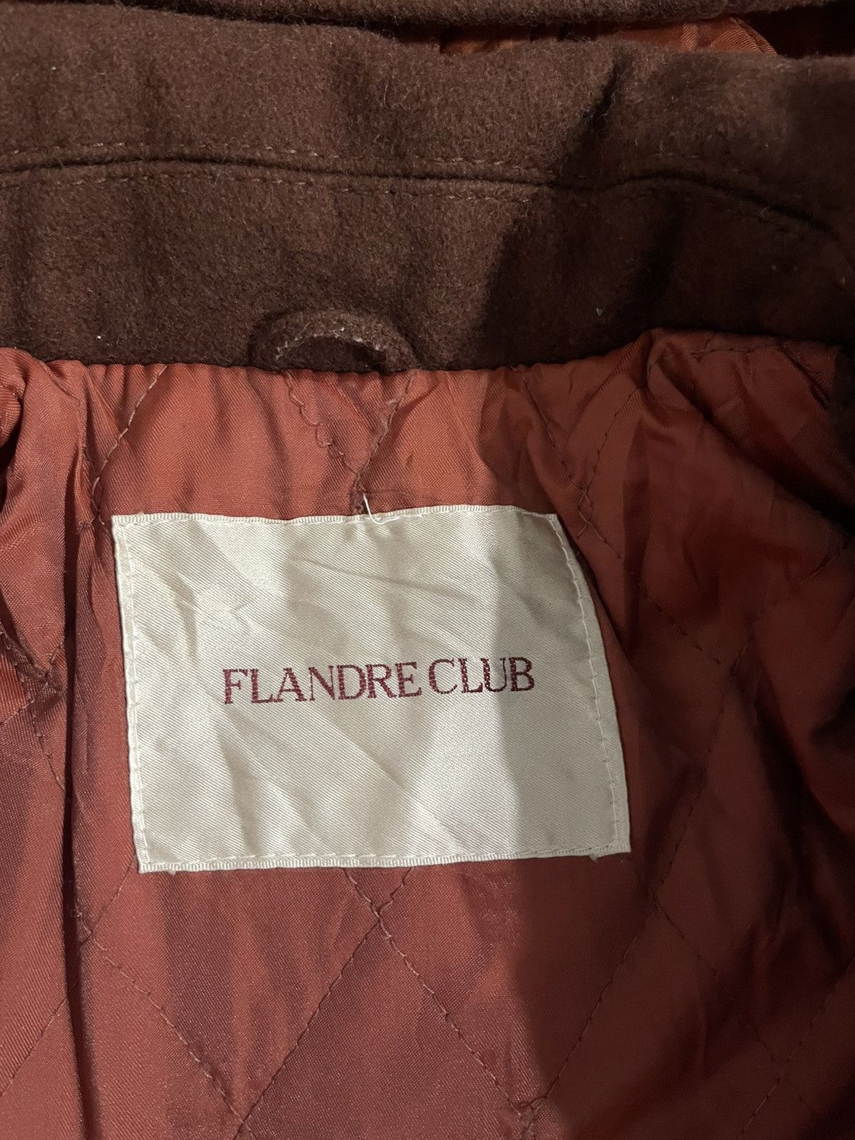 Japanese Brand × Vintage Vintage Flandre Club Hoodie Wool Jacket Size US L / EU 52-54 / 3 - 12 Thumbnail
