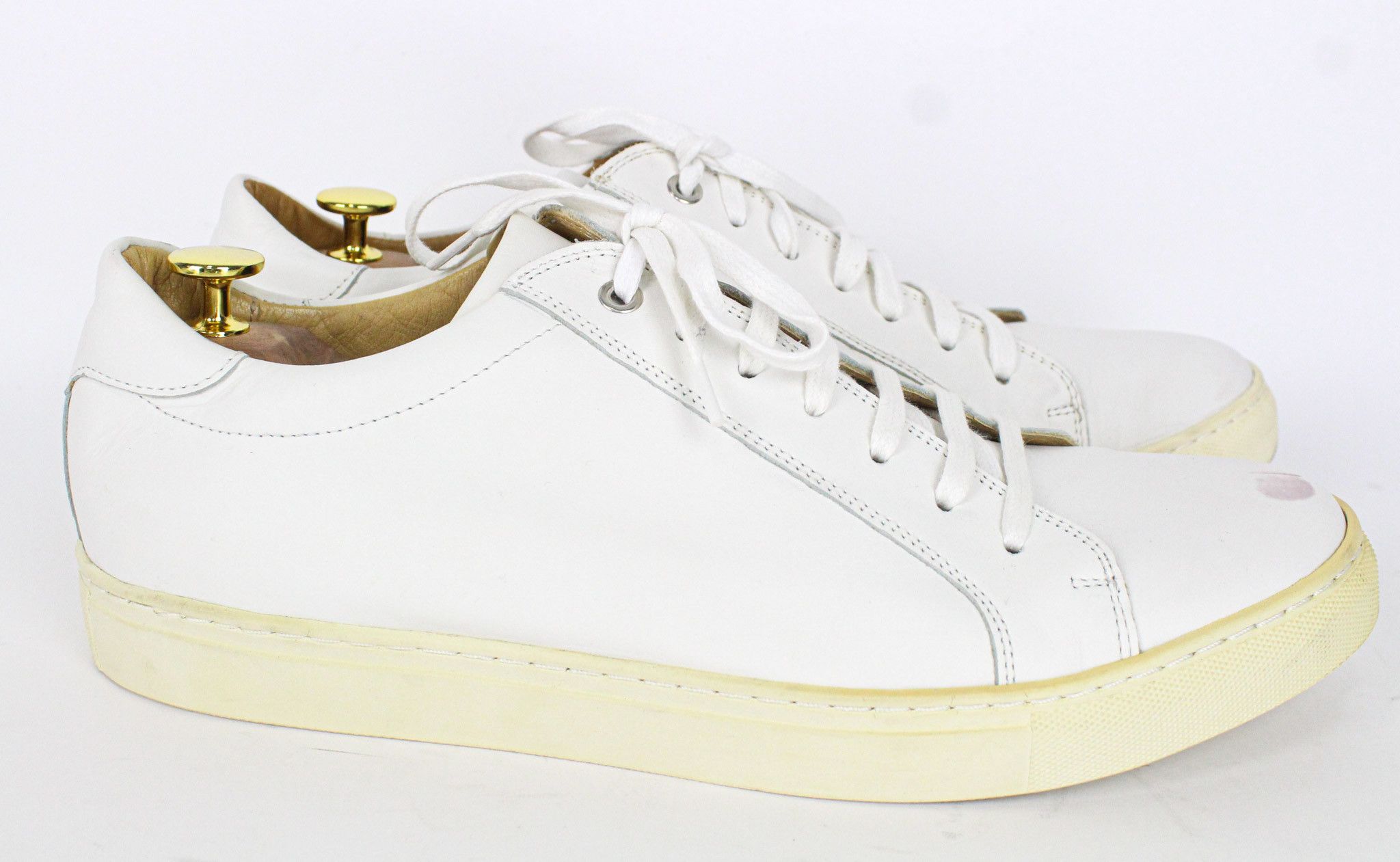 Suitsupply EU44 White Leather Leisure Low-Top 72667 Size US 11 / EU 44 - 5 Thumbnail