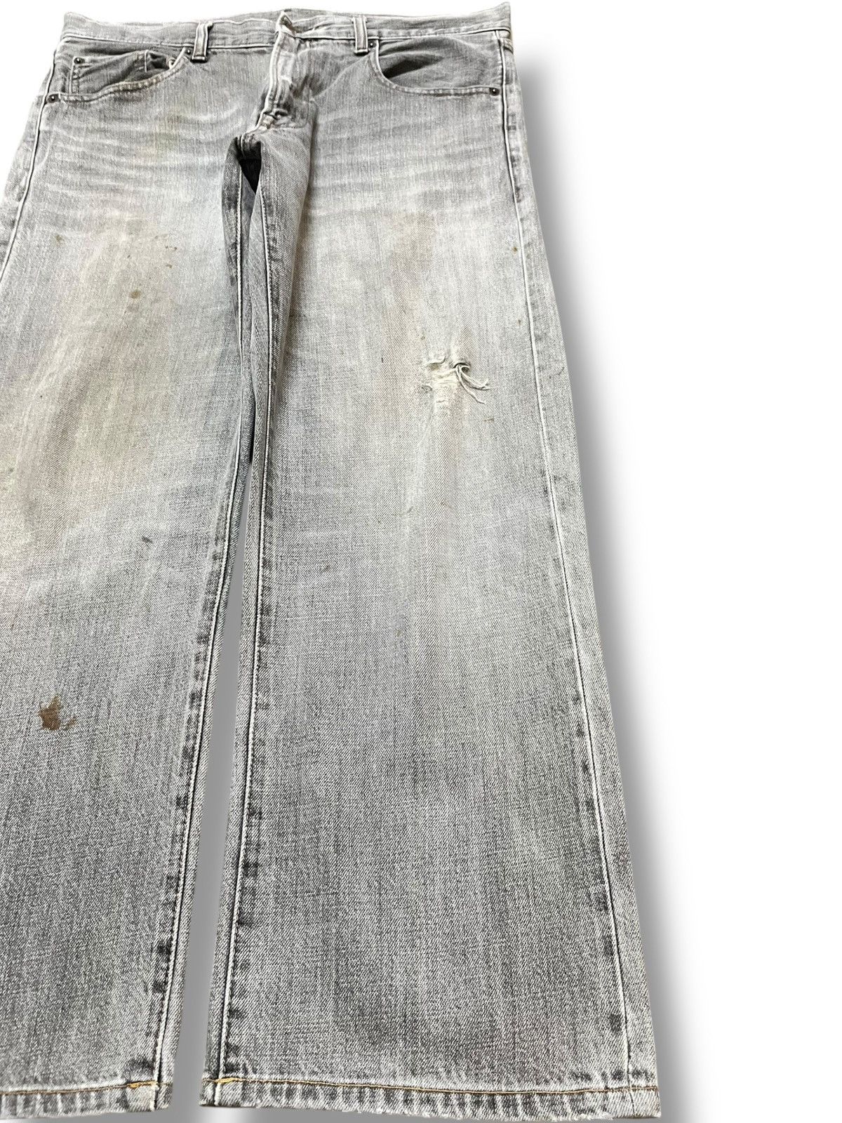 VILLAND Vintage Villand Baggy Wide Leg Faded Distressed Denim Size US 35 - 4 Thumbnail
