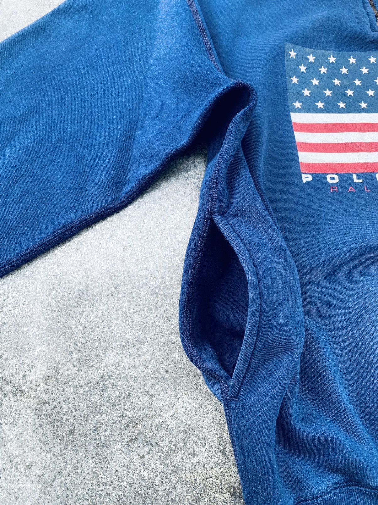 Polo Ralph Lauren Vintage 90s Polo Sport Ralph Lauren Usa Flag Sweetshirt Size US M / EU 48-50 / 2 - 12 Thumbnail