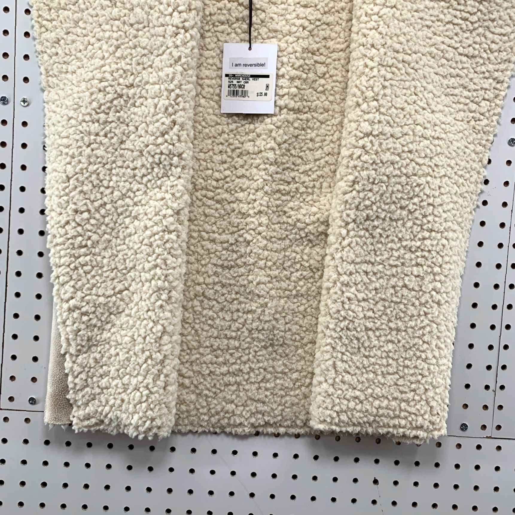 Vintage 525 America Luxe Women's Open Front Sherpa Lined Faux Fur Vest Medium 19x25 Beige Overcoat Women Size M / US 6-8 / IT 42-44 - 6 Thumbnail
