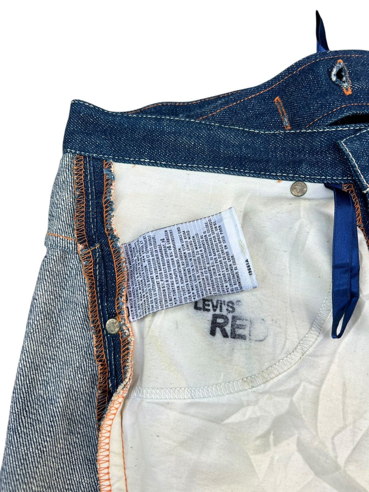 Levi's Vintage 2000 Levi’s Red Super Wide Hakama Denim Pant Size US 29 - 19 Thumbnail
