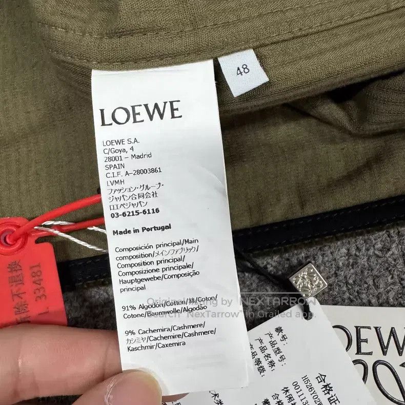 Loewe Loewe Back Leather Patch Logo Military Green Corduroy Jack Size US M / EU 48-50 / 2 - 8 Thumbnail