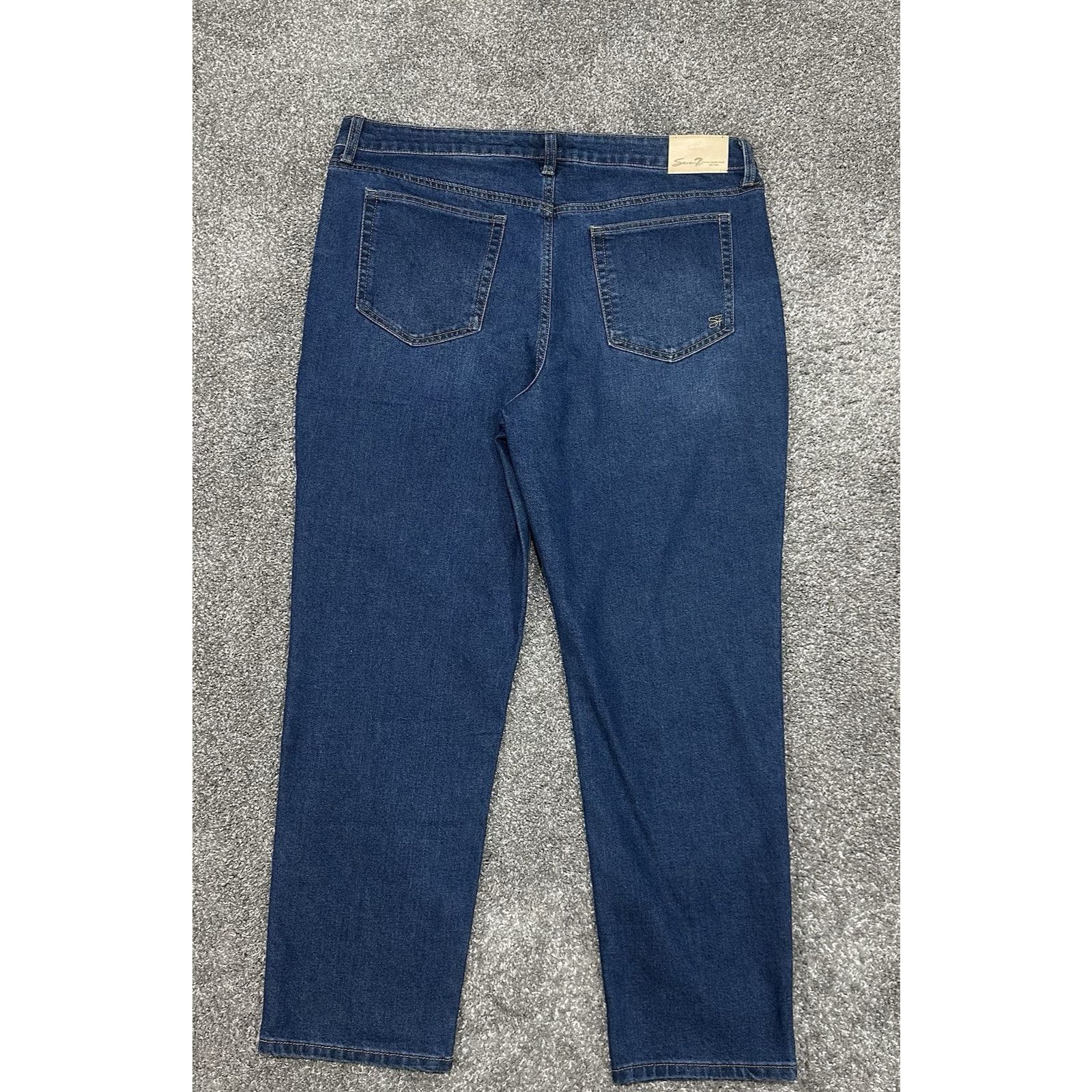Seven 7 Seven7 The Straight Jeans Womens Size 16 Blue Denim Y2K Size 40" / US 18 - 6 Thumbnail