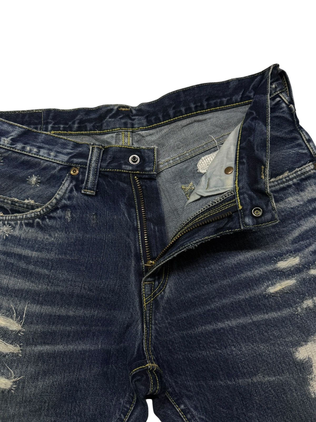 Blue Blue Japan Vintage Y2K Blue Blue Japan | King Of The Blue | W31 Size US 31 - 8 Thumbnail