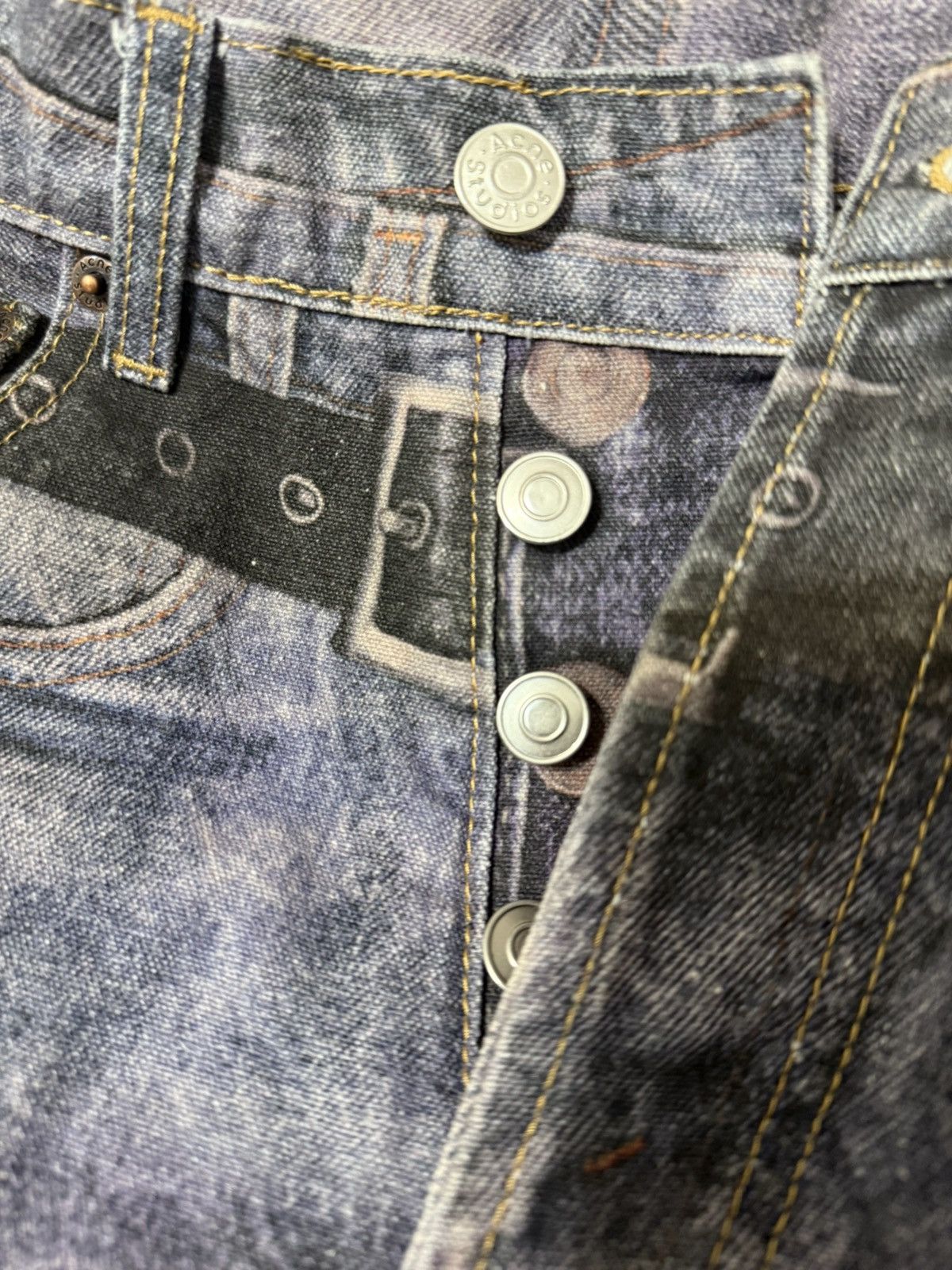 Acne Studios Acne Studios Trompe l'Oeil Chaps Jeans Size 28" / US 6 / IT 42 - 5 Thumbnail