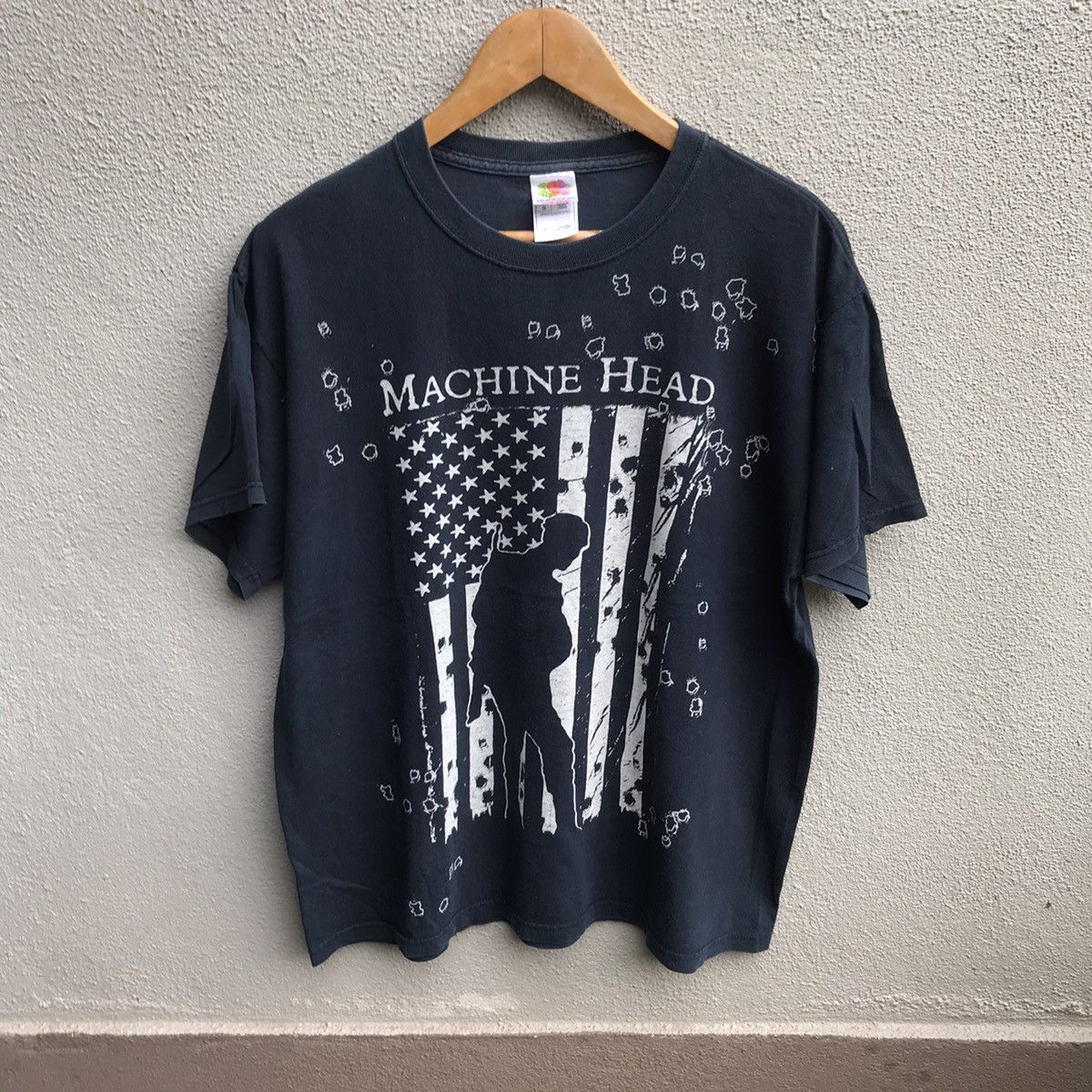 Vintage MACHINE HEAD band all over print tee heavy metal
